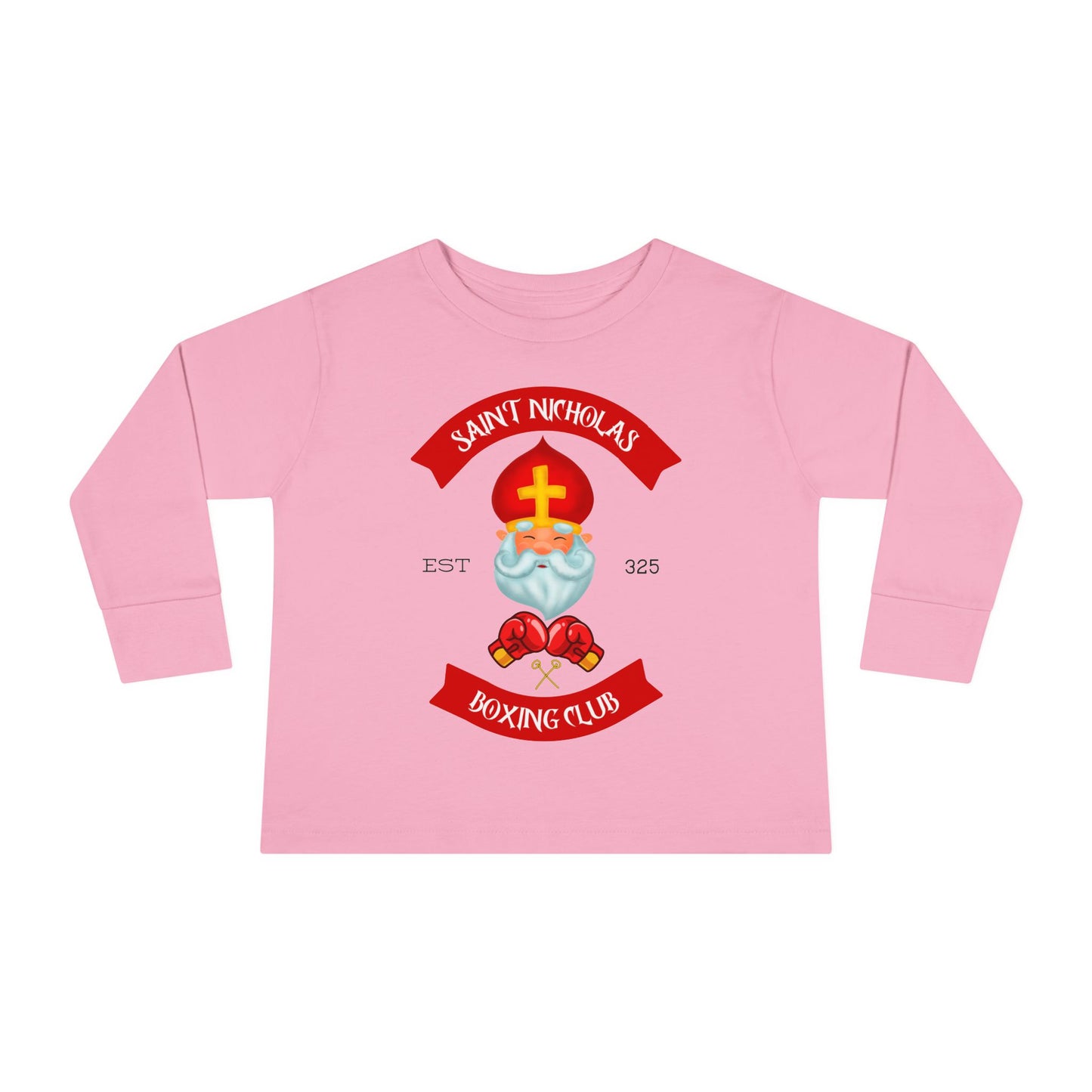 Saint Nicholas Boxing Club | Boy & Girl Toddler Long Sleeve T-Shirt
