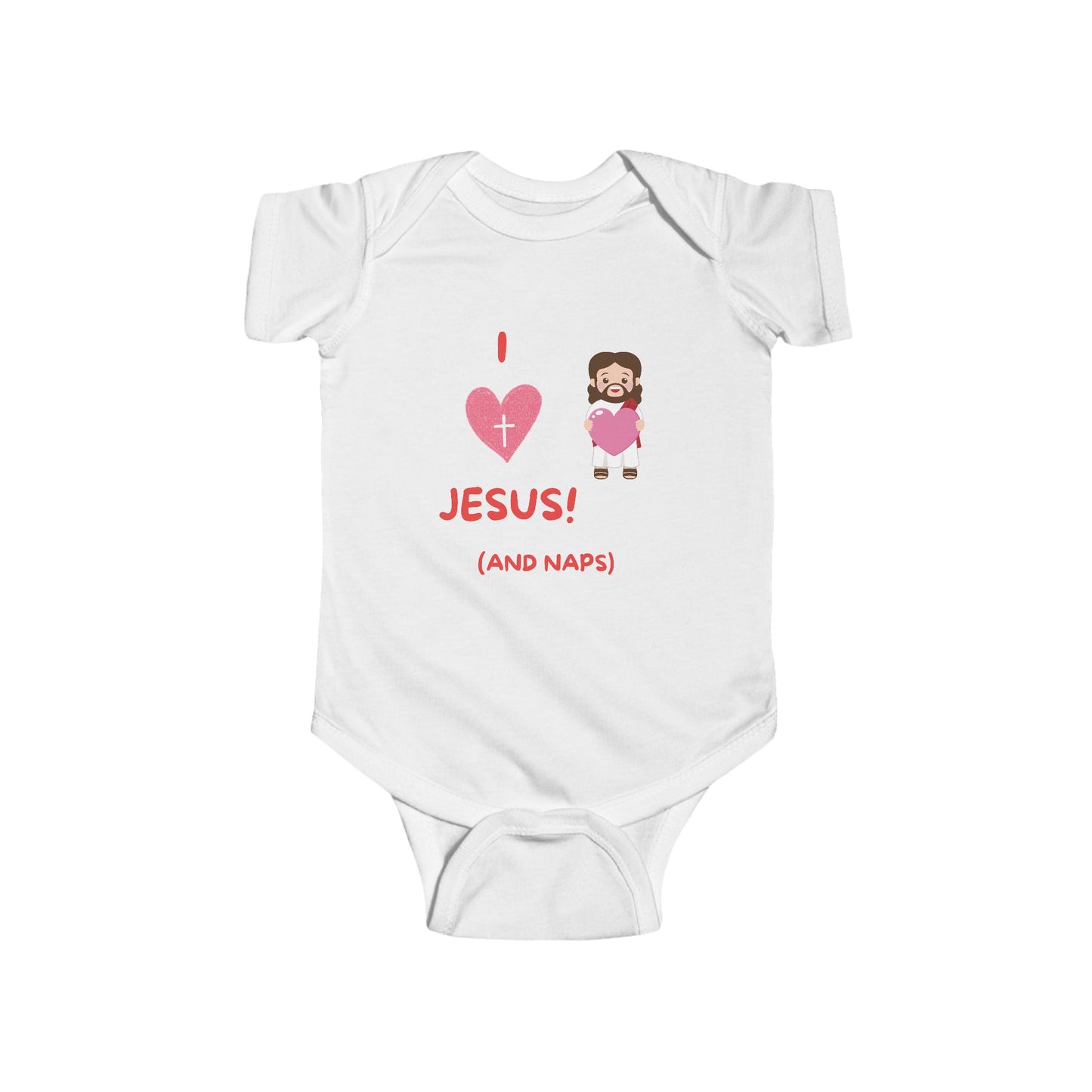 I Love Jesus and Naps | Boy & Girl Bodysuit