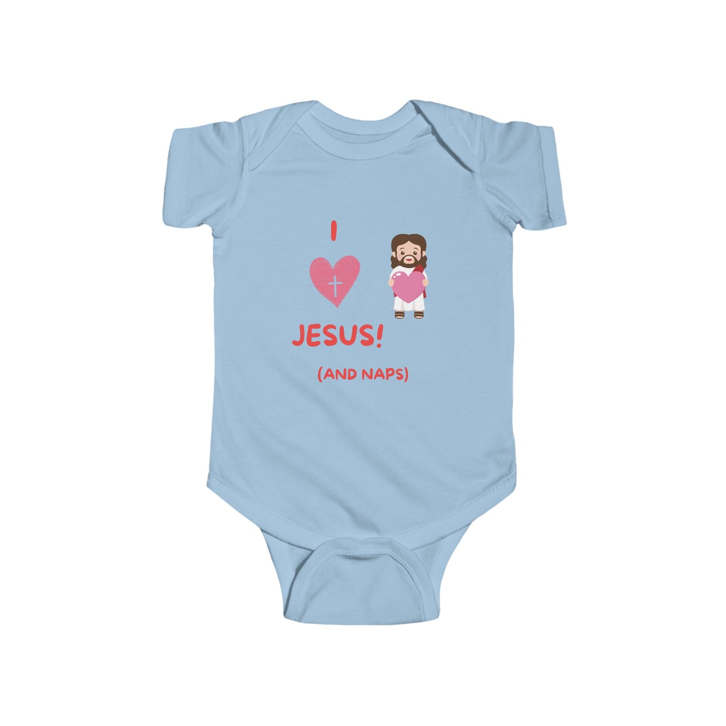 I Love Jesus and Naps | Boy & Girl Bodysuit