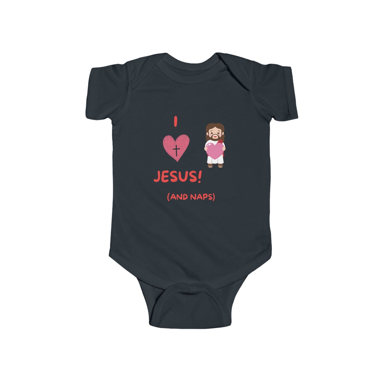 I Love Jesus and Naps | Boy & Girl Bodysuit