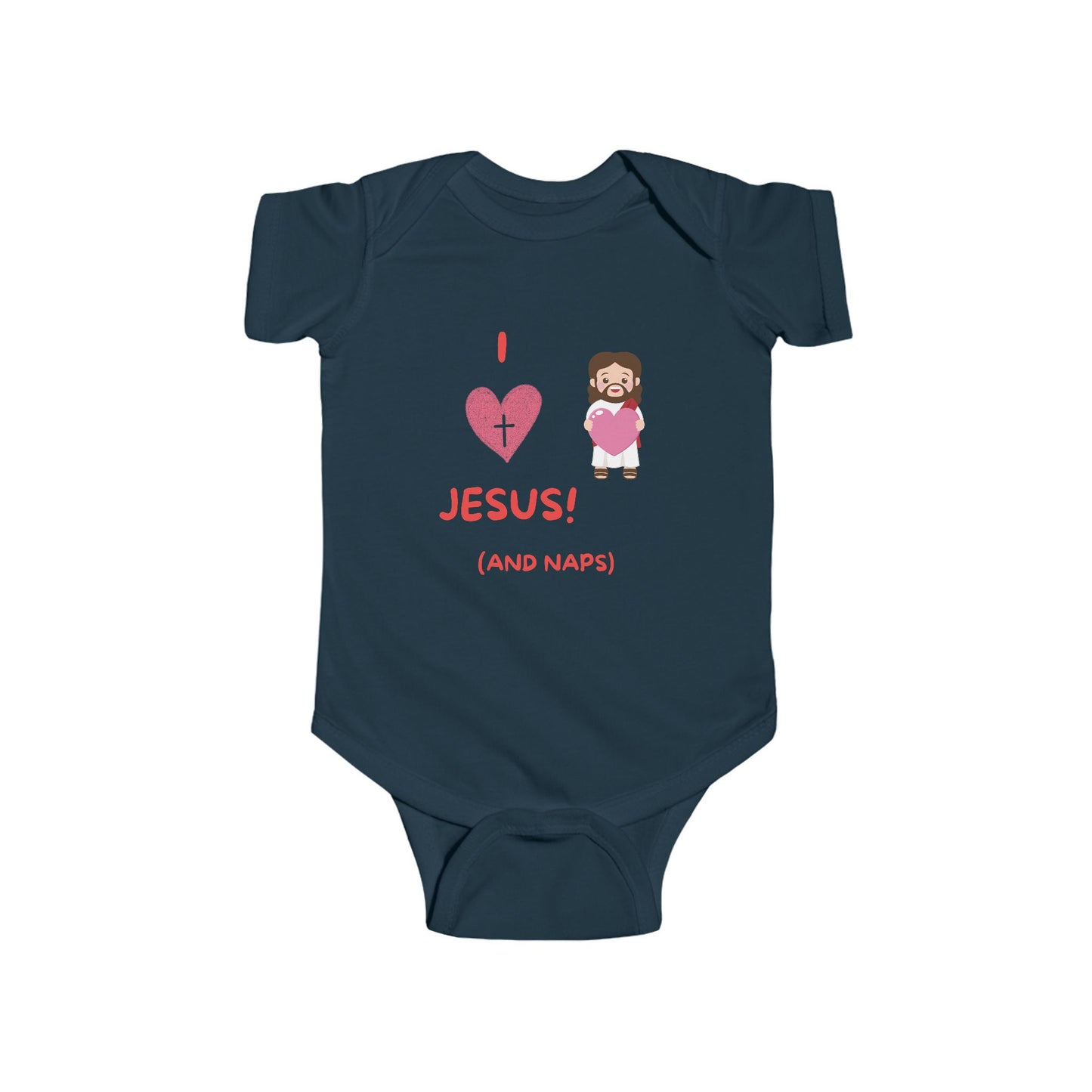 I Love Jesus and Naps | Boy & Girl Bodysuit
