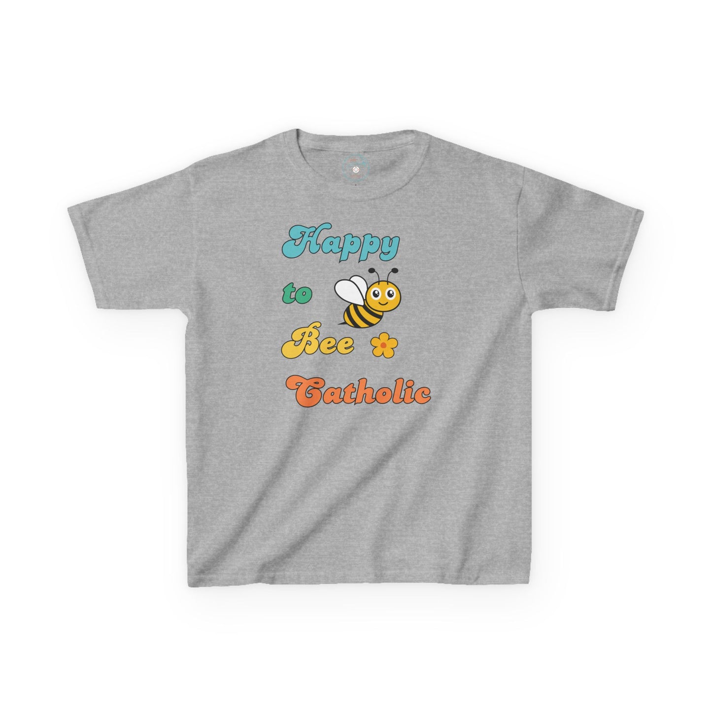 Happy to Bee Catholic | Big Kids Tee