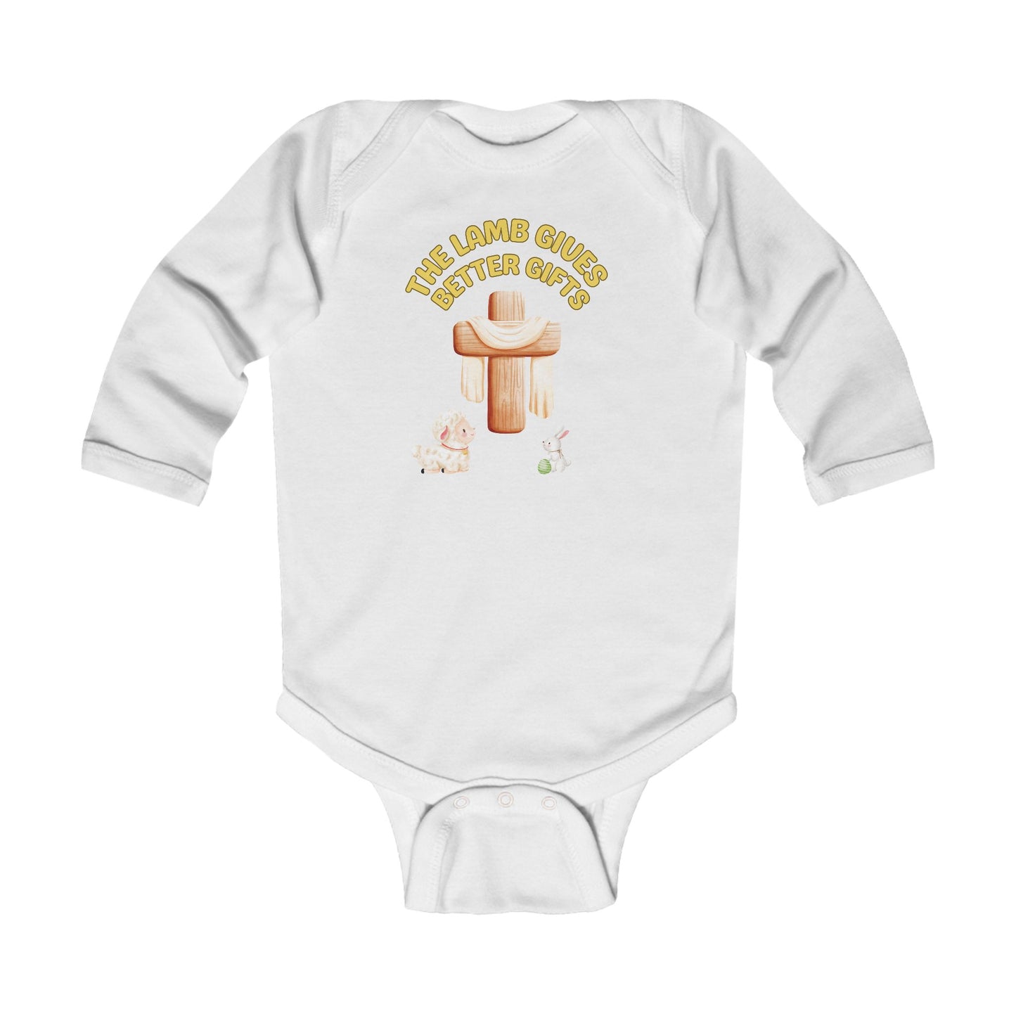 Lamb Gives Better Gifts - Easter | Boy & Girl Long Sleeve Bodysuit
