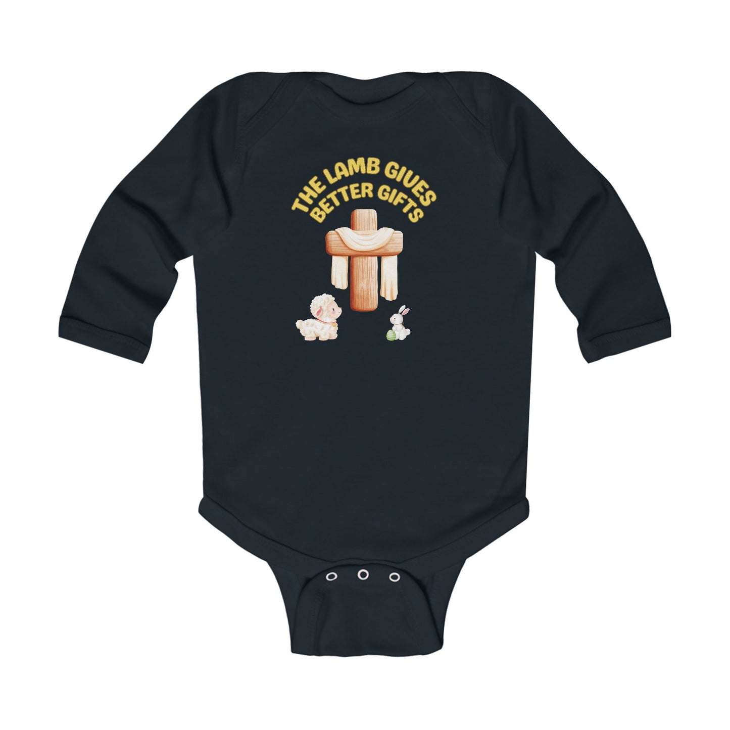 Lamb Gives Better Gifts - Easter | Boy & Girl Long Sleeve Bodysuit