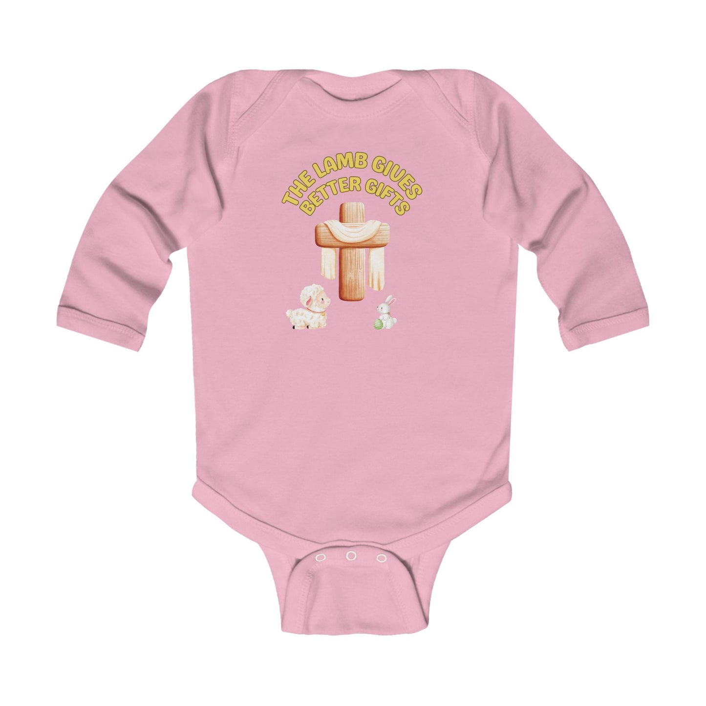 Lamb Gives Better Gifts - Easter | Boy & Girl Long Sleeve Bodysuit