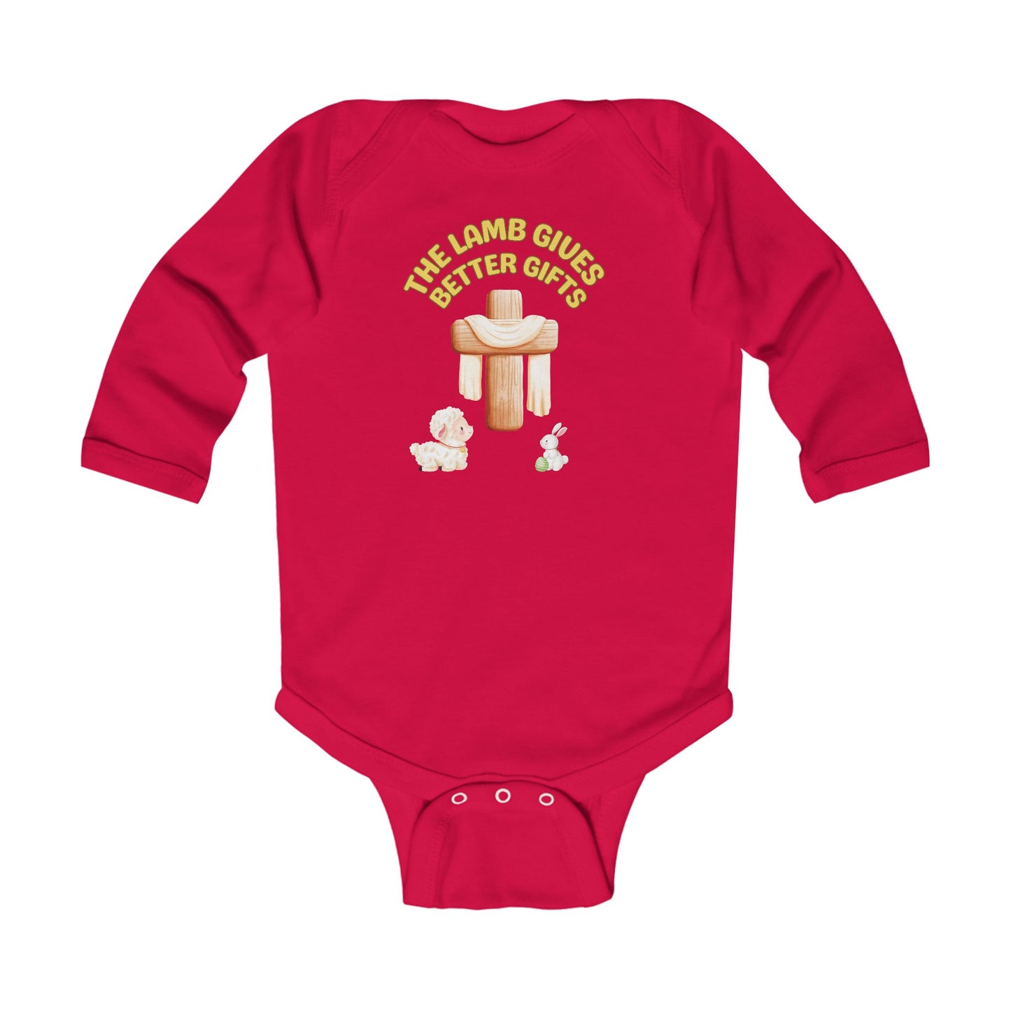 Lamb Gives Better Gifts - Easter | Boy & Girl Long Sleeve Bodysuit