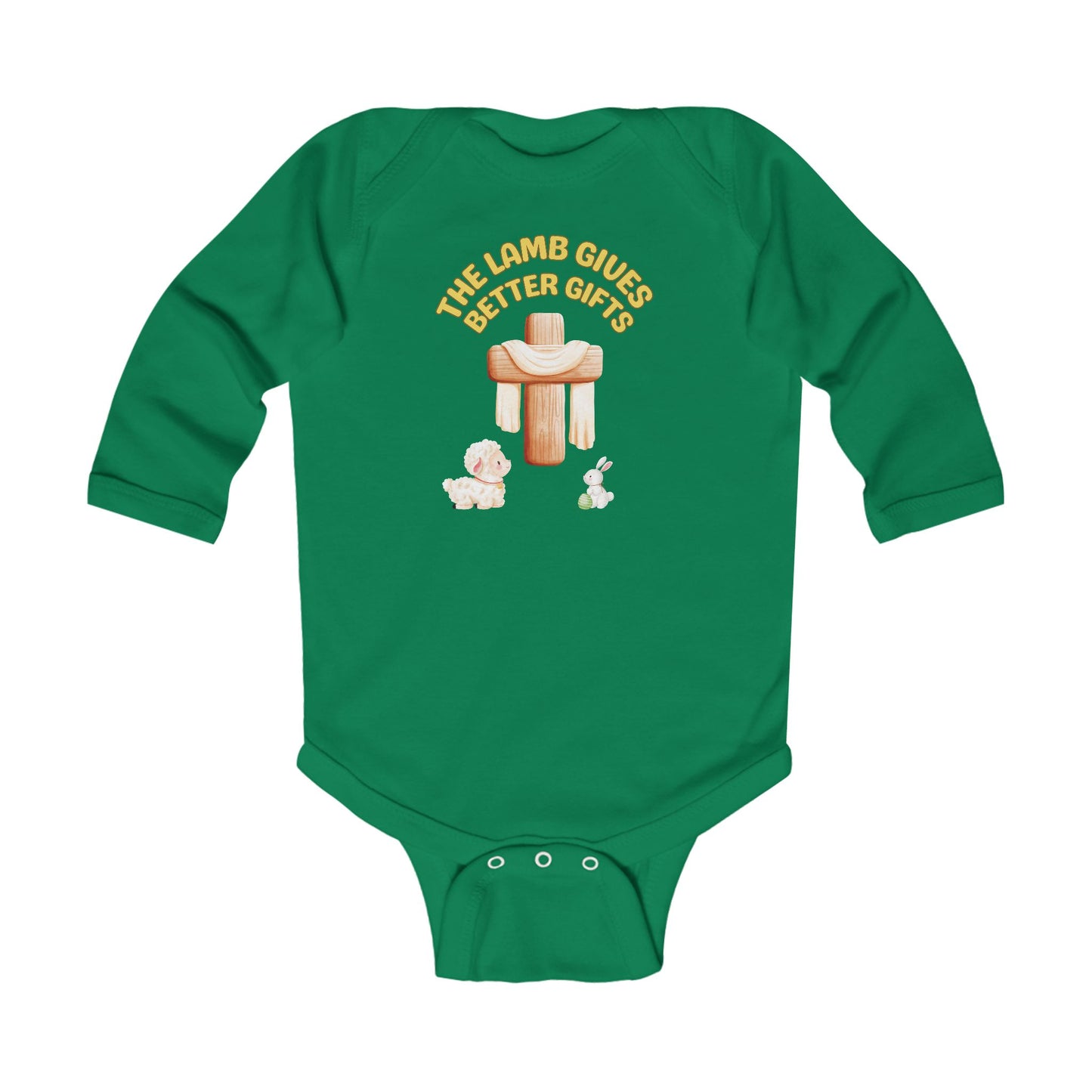 Lamb Gives Better Gifts - Easter | Boy & Girl Long Sleeve Bodysuit