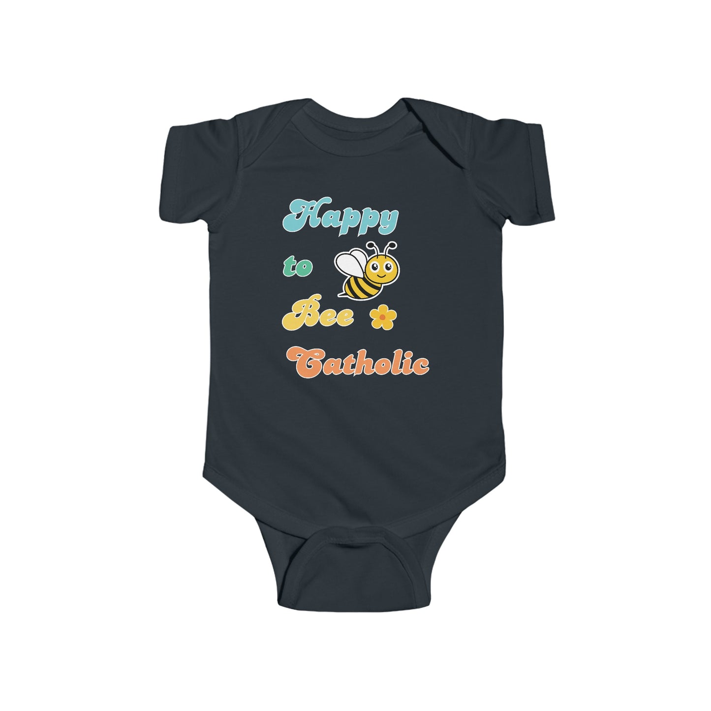 Happy to Bee Catholic | Boy & Girl Bodysuit