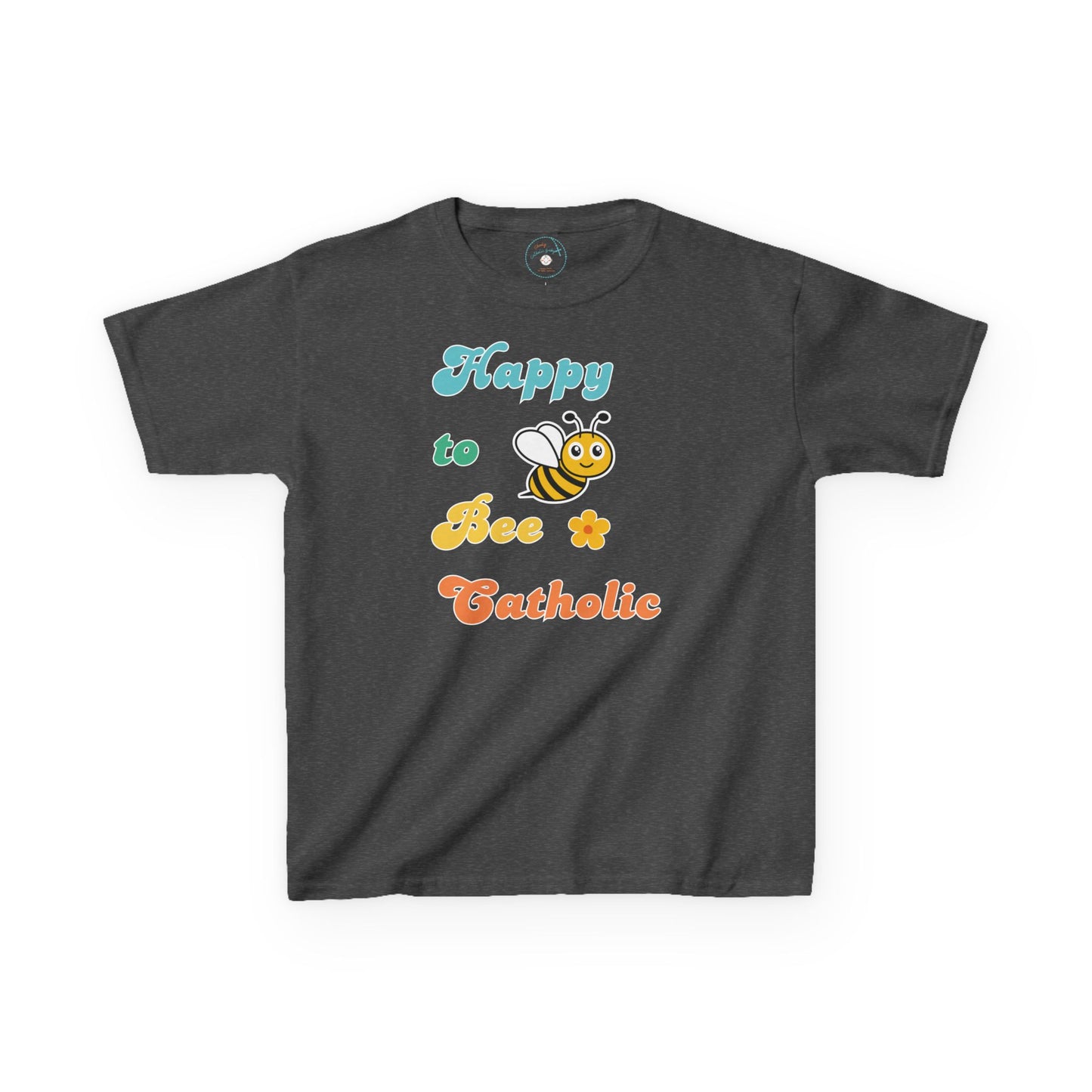 Happy to Bee Catholic | Big Kids Tee
