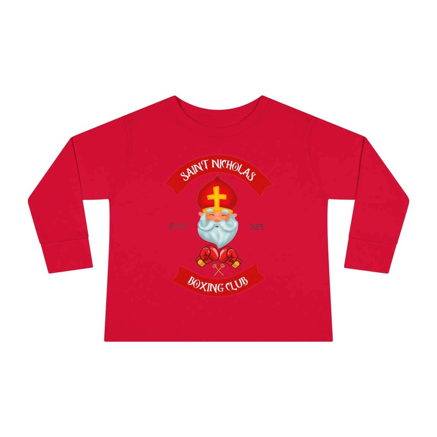 Saint Nicholas Boxing Club | Boy & Girl Toddler Long Sleeve T-Shirt