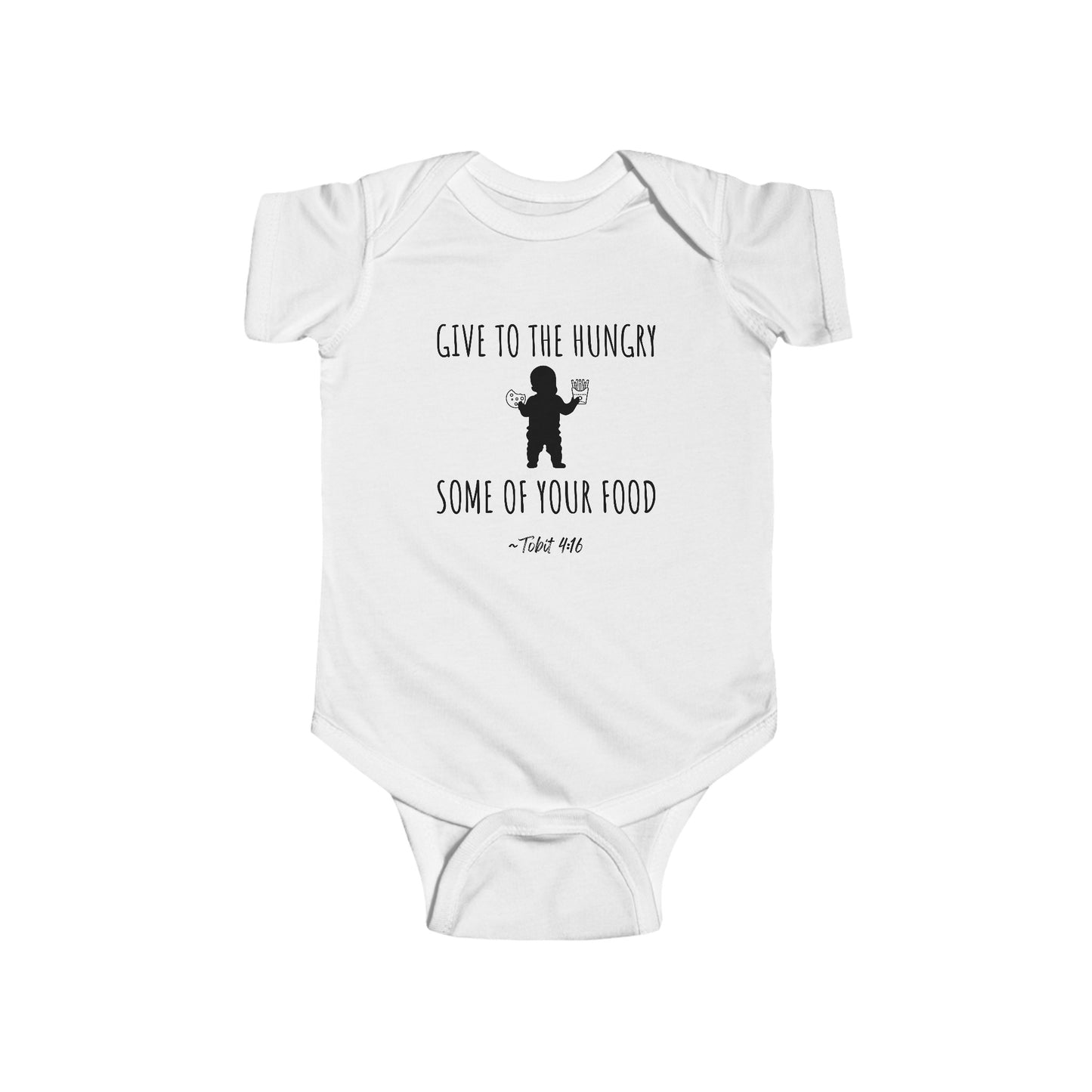 Give to the Hungry Some of Your Food | Boy & Girl Bodysuit