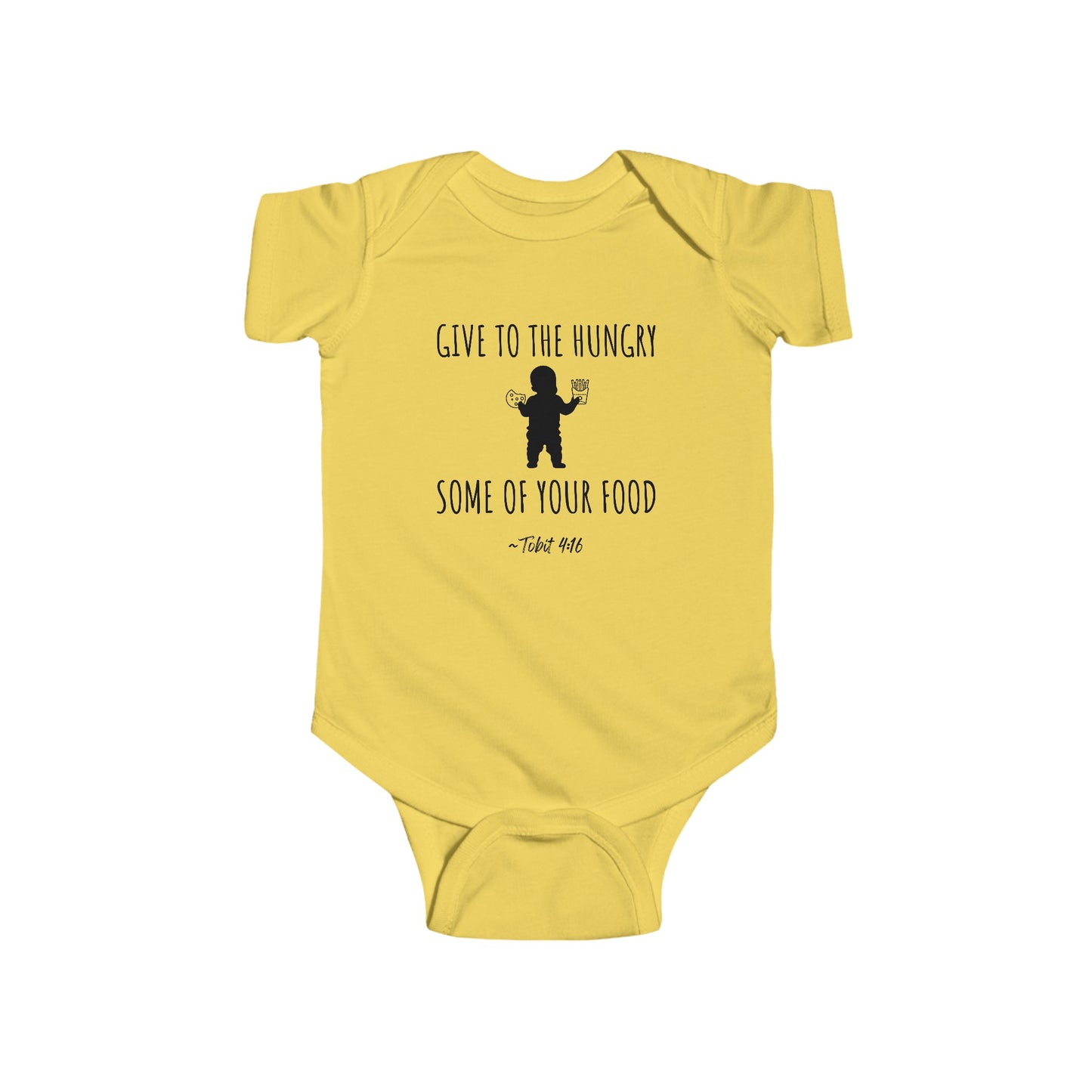 Give to the Hungry Some of Your Food | Boy & Girl Bodysuit