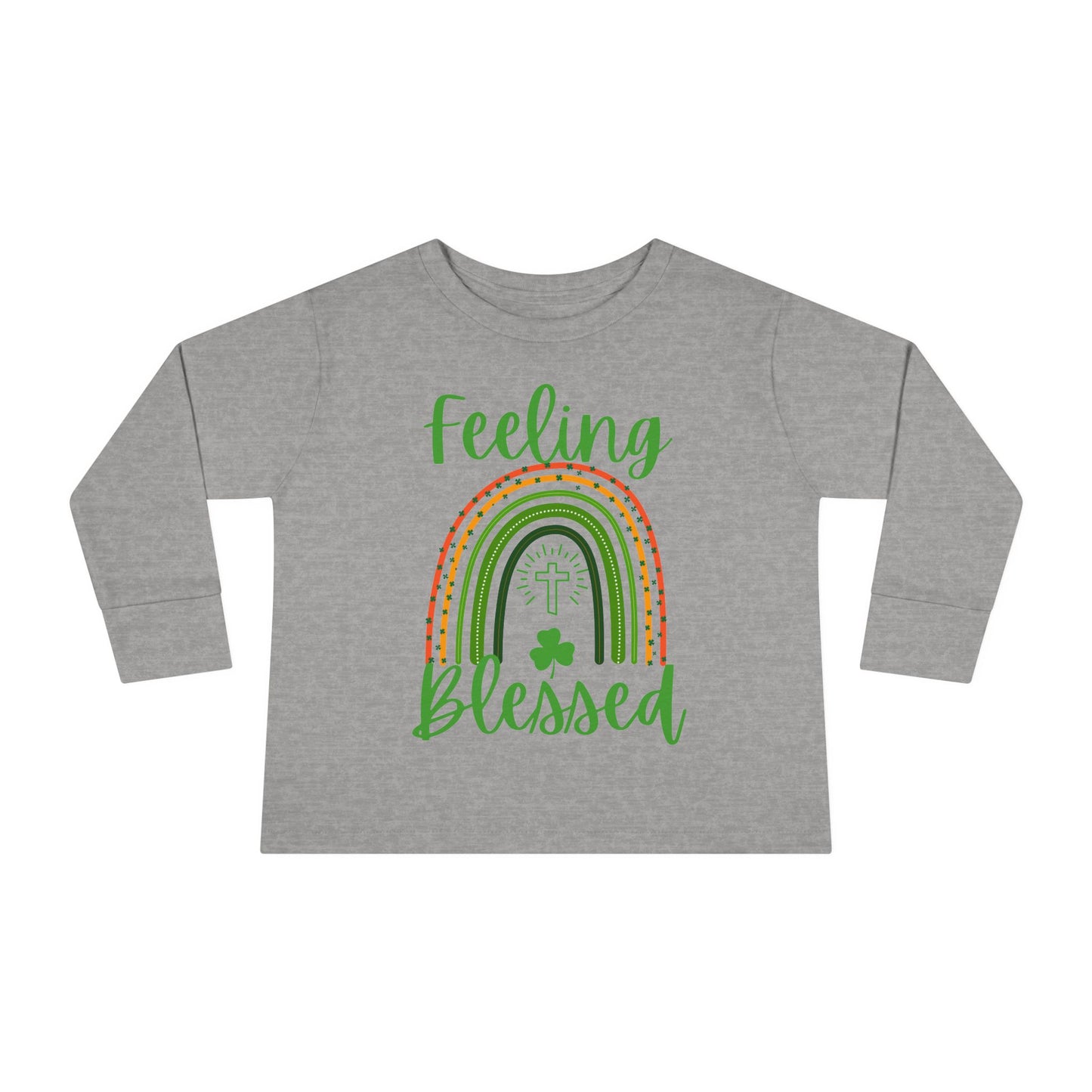 Feeling Blessed - St. Patrick's Day | Boy & Girl Toddler Long Sleeve T-Shirt