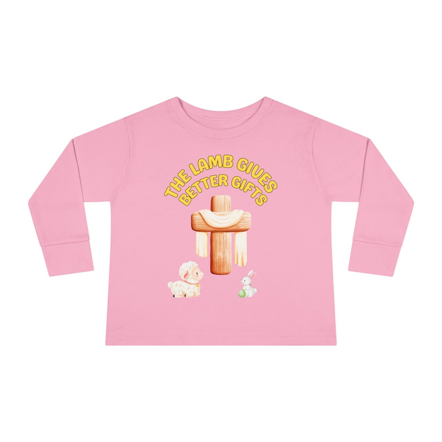 Lamb Gives Better Gifts - Easter | Boy & Girl Toddler Long Sleeve T-Shirt