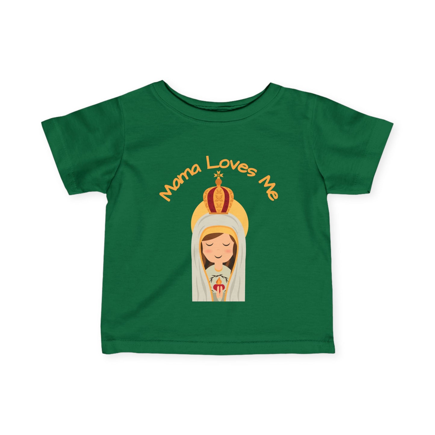 Mama Loves Me—Our Lady of Fatima | Baby Tee