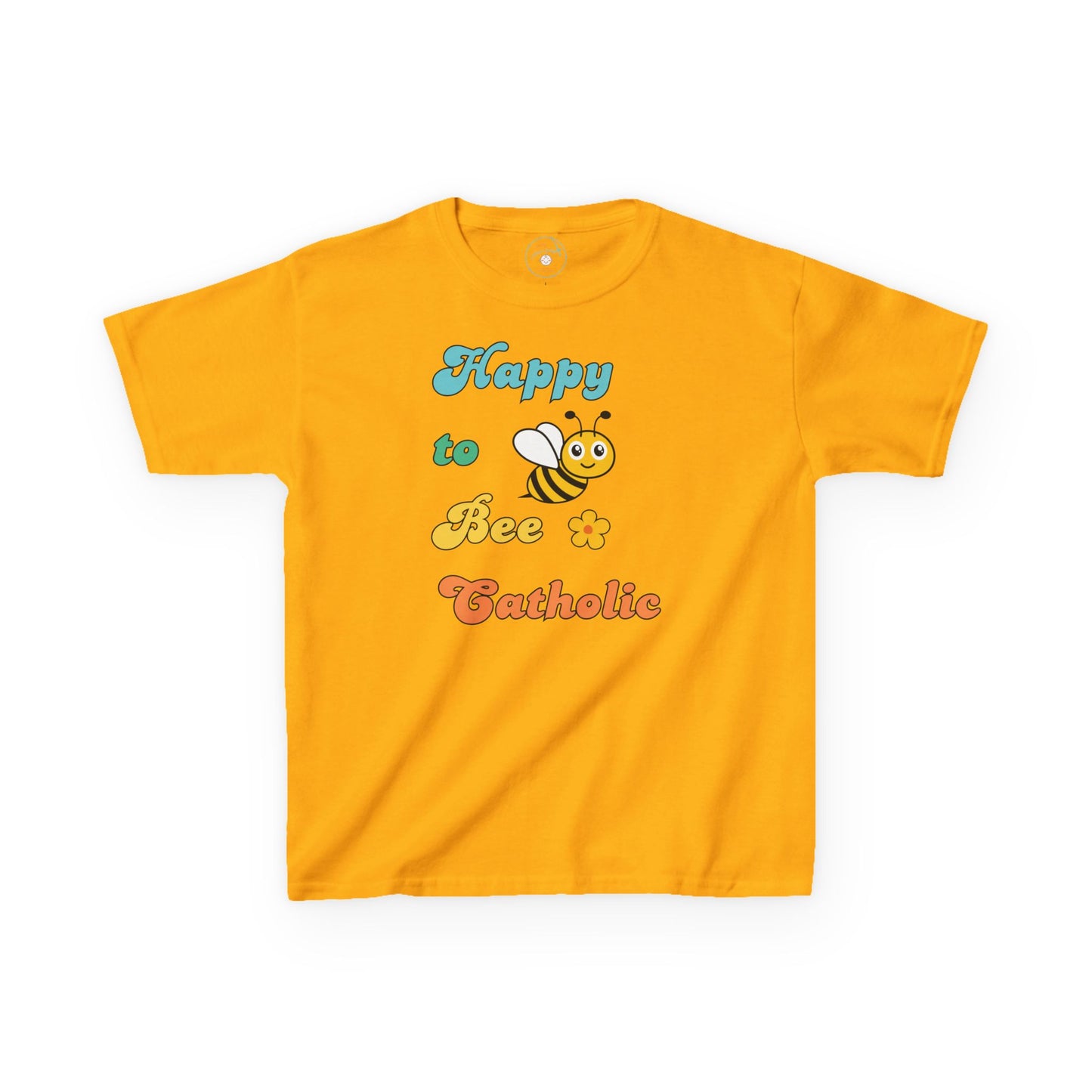 Happy to Bee Catholic | Big Kids Tee