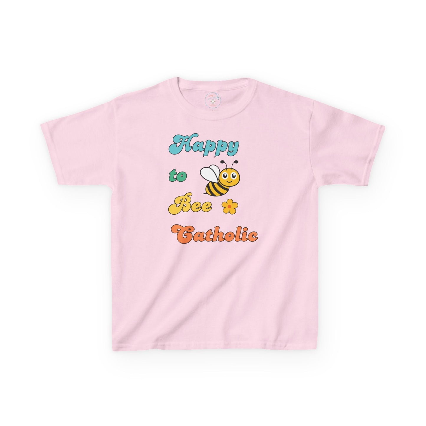 Happy to Bee Catholic | Big Kids Tee