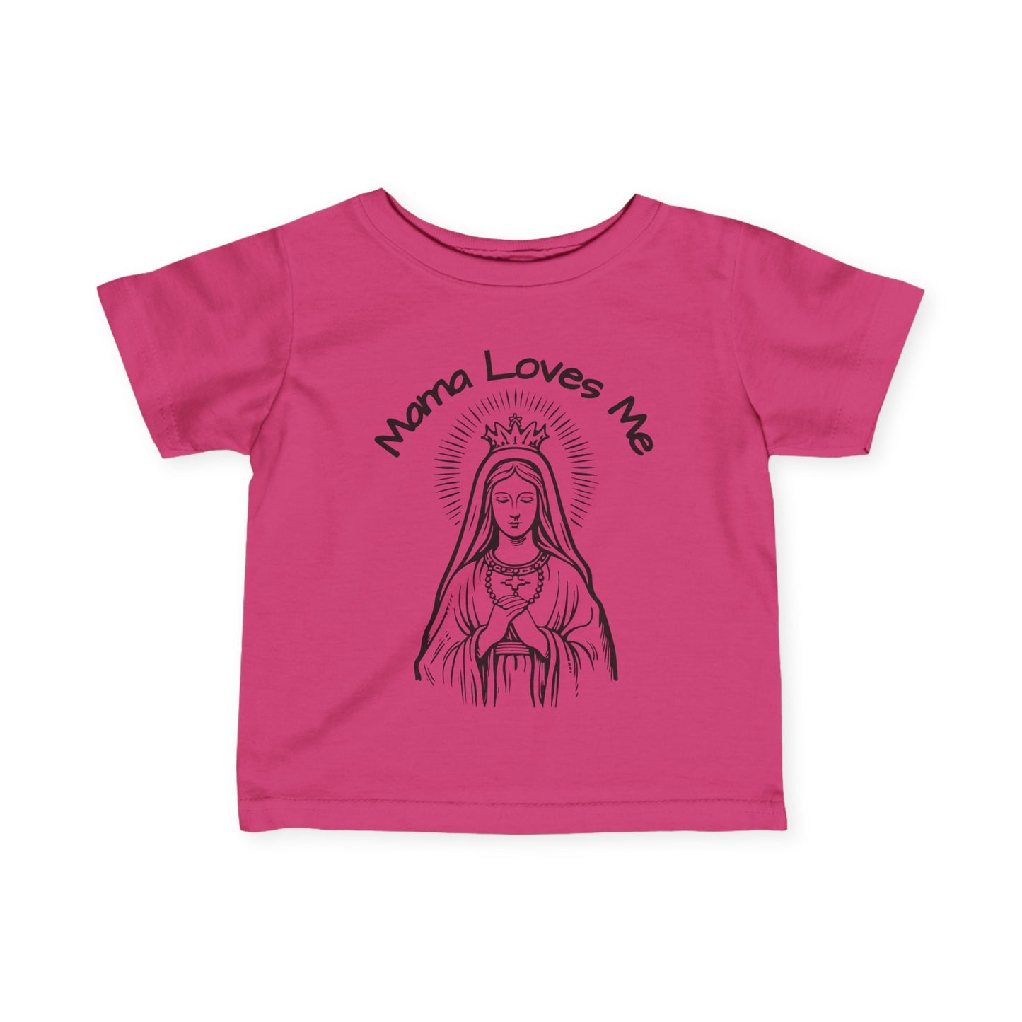 Mama Loves Me—Our Lady Queen of Heaven | Baby Tee