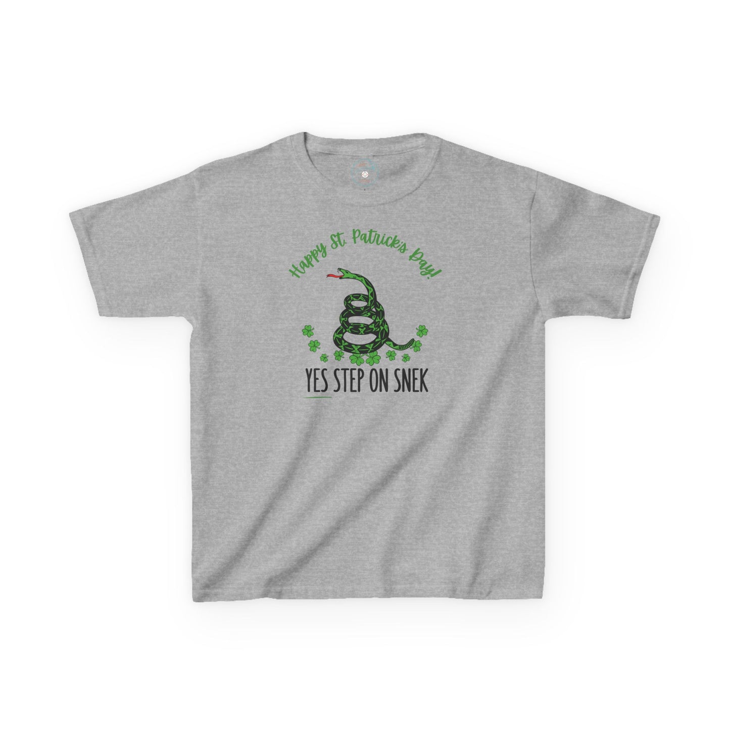 Yes Step on Snek - St. Patrick's Day | Big Kids Tee