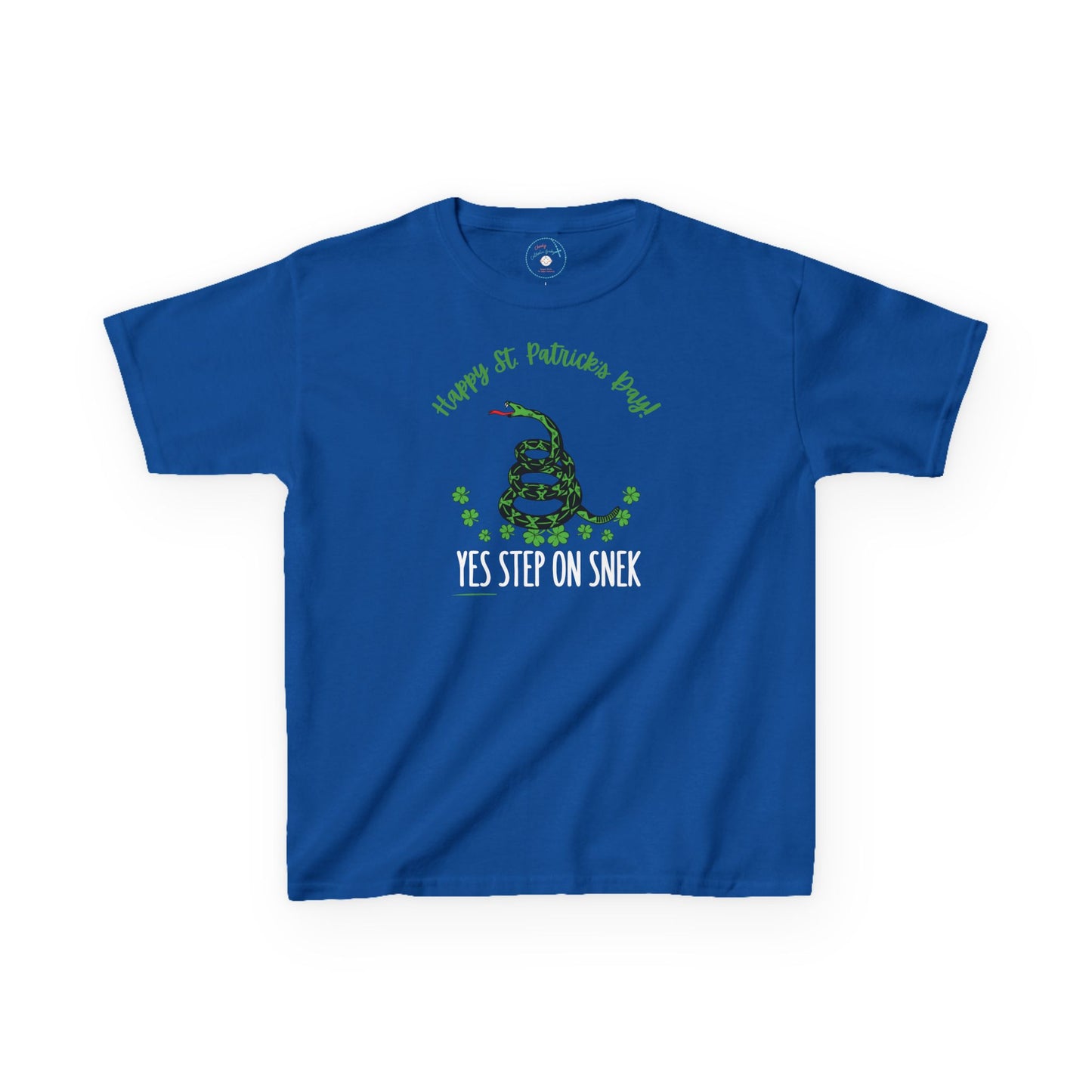 Yes Step on Snek - St. Patrick's Day | Big Kids Tee