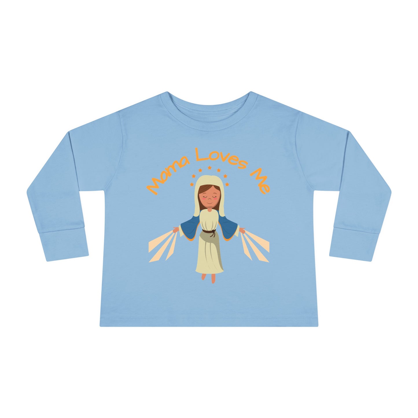 Mama Loves Me—Immaculate Conception | Boy & Girl Toddler Long Sleeve T-Shirt