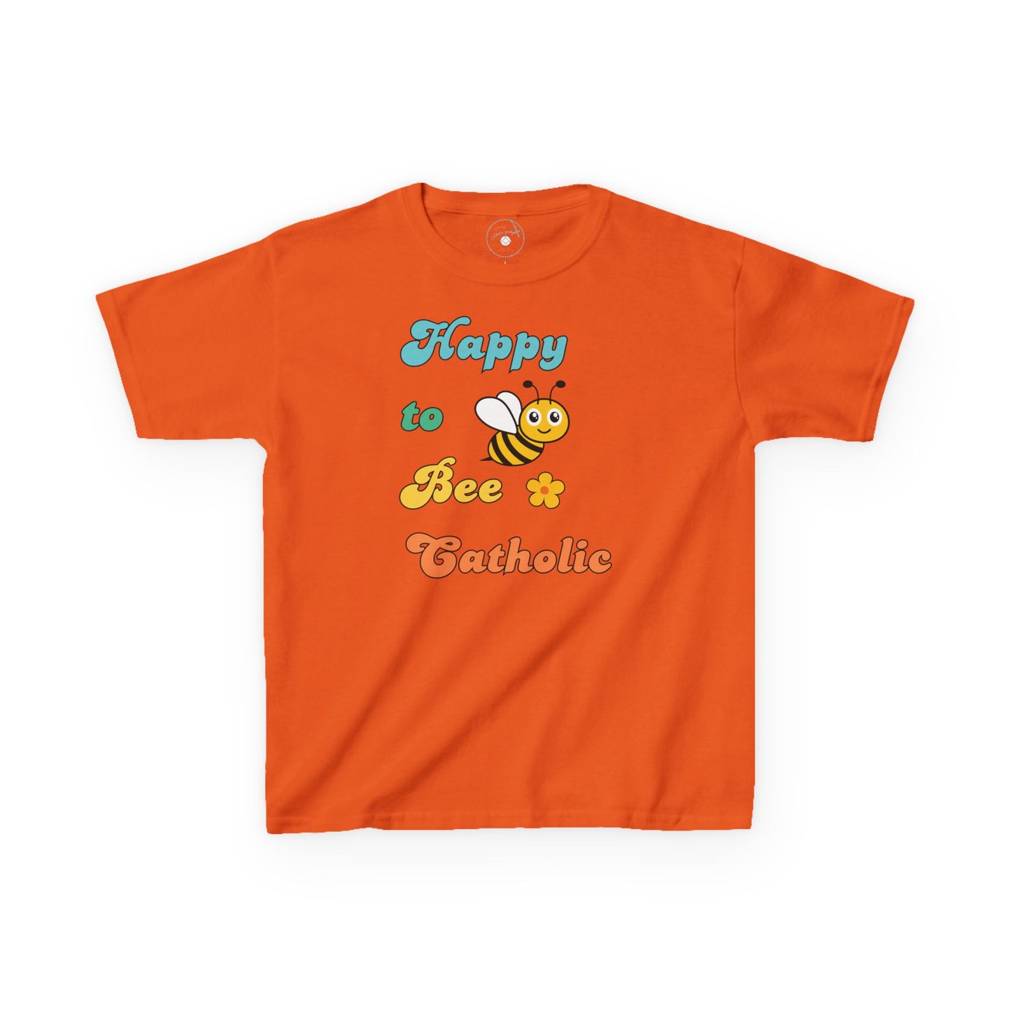 Happy to Bee Catholic | Big Kids Tee