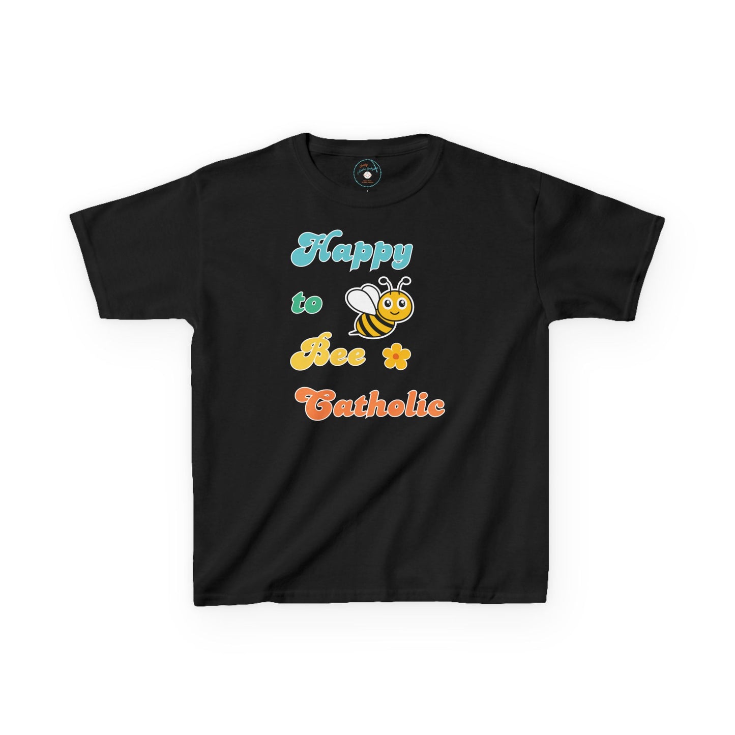 Happy to Bee Catholic | Big Kids Tee
