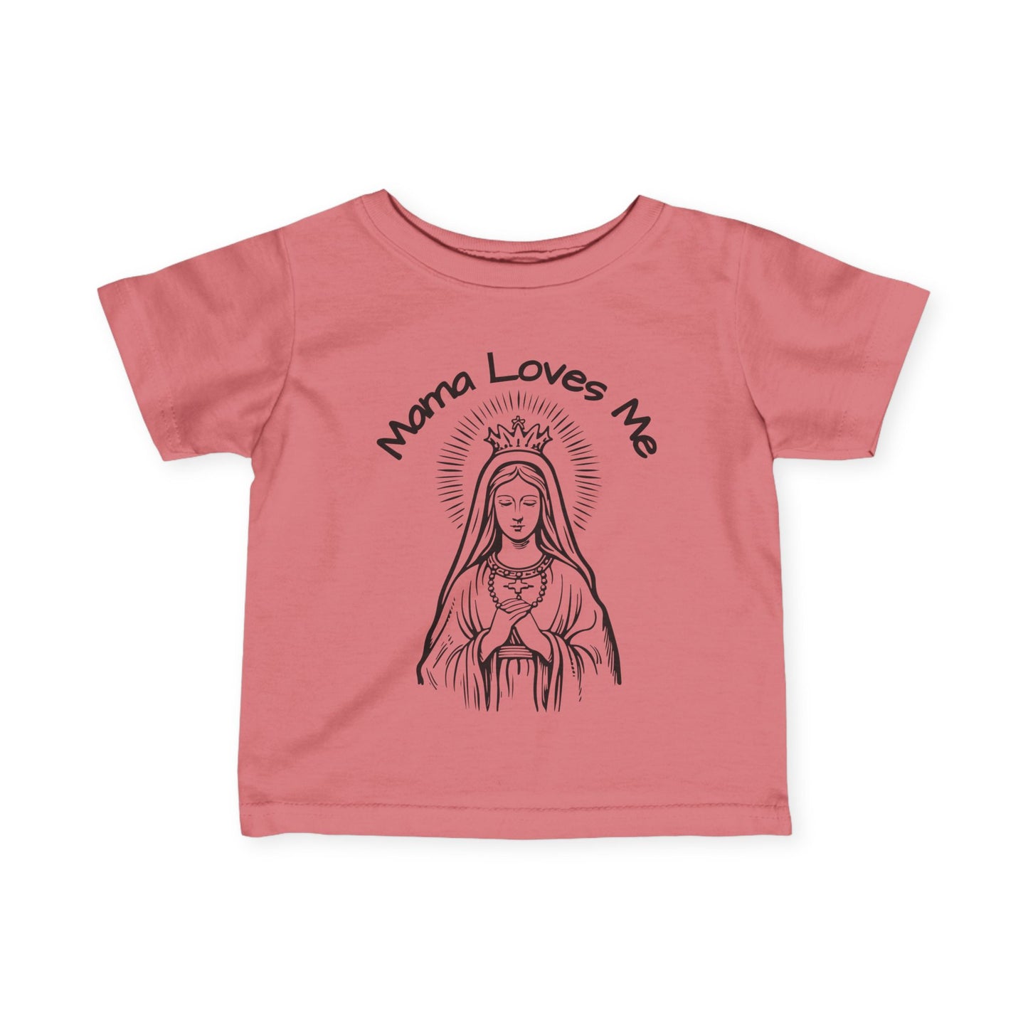 Mama Loves Me—Our Lady Queen of Heaven | Baby Tee