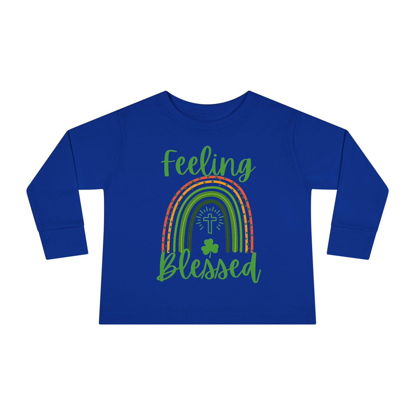 Feeling Blessed - St. Patrick's Day | Boy & Girl Toddler Long Sleeve T-Shirt