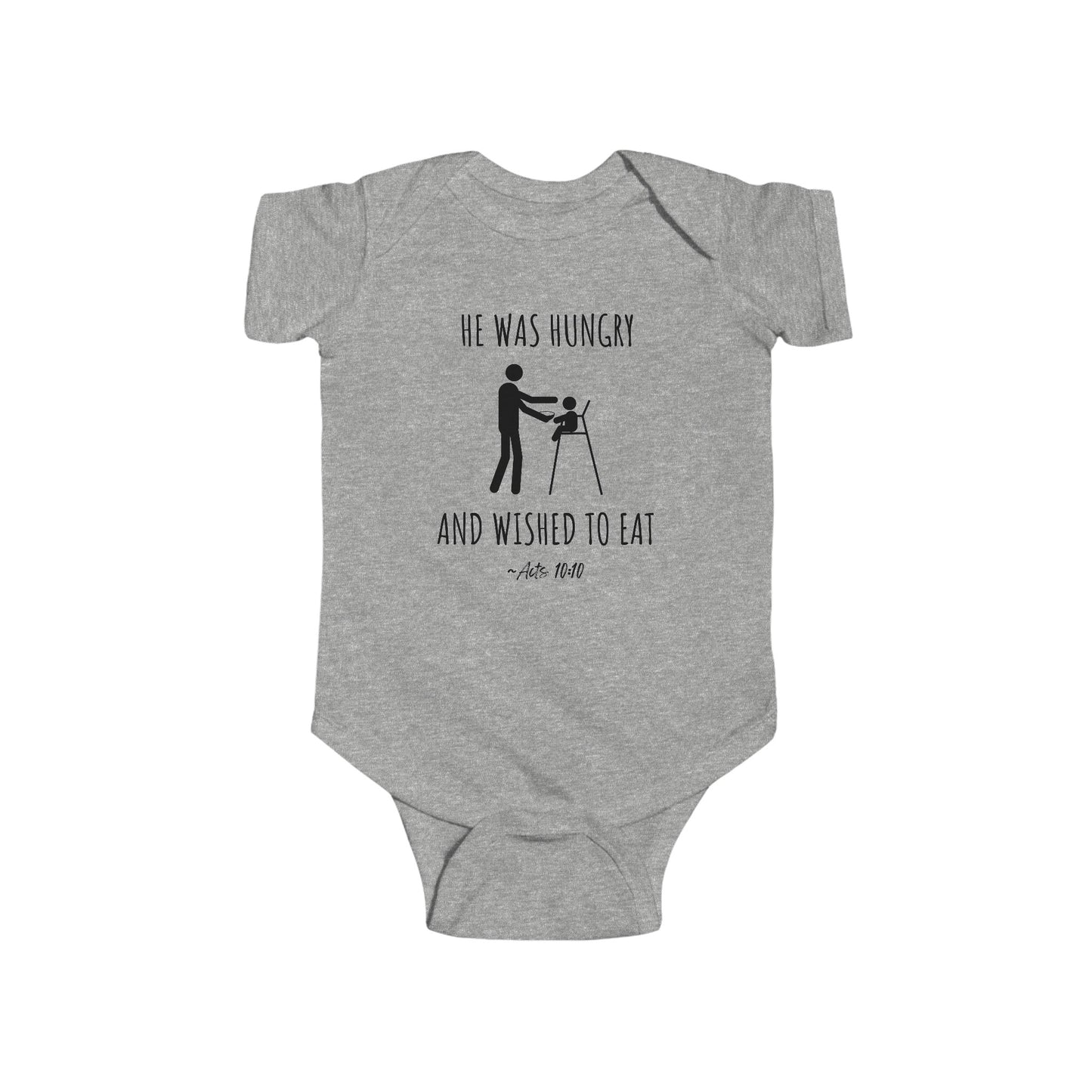 He Was Hungry and Wished to Eat | Boy & Girl Bodysuit