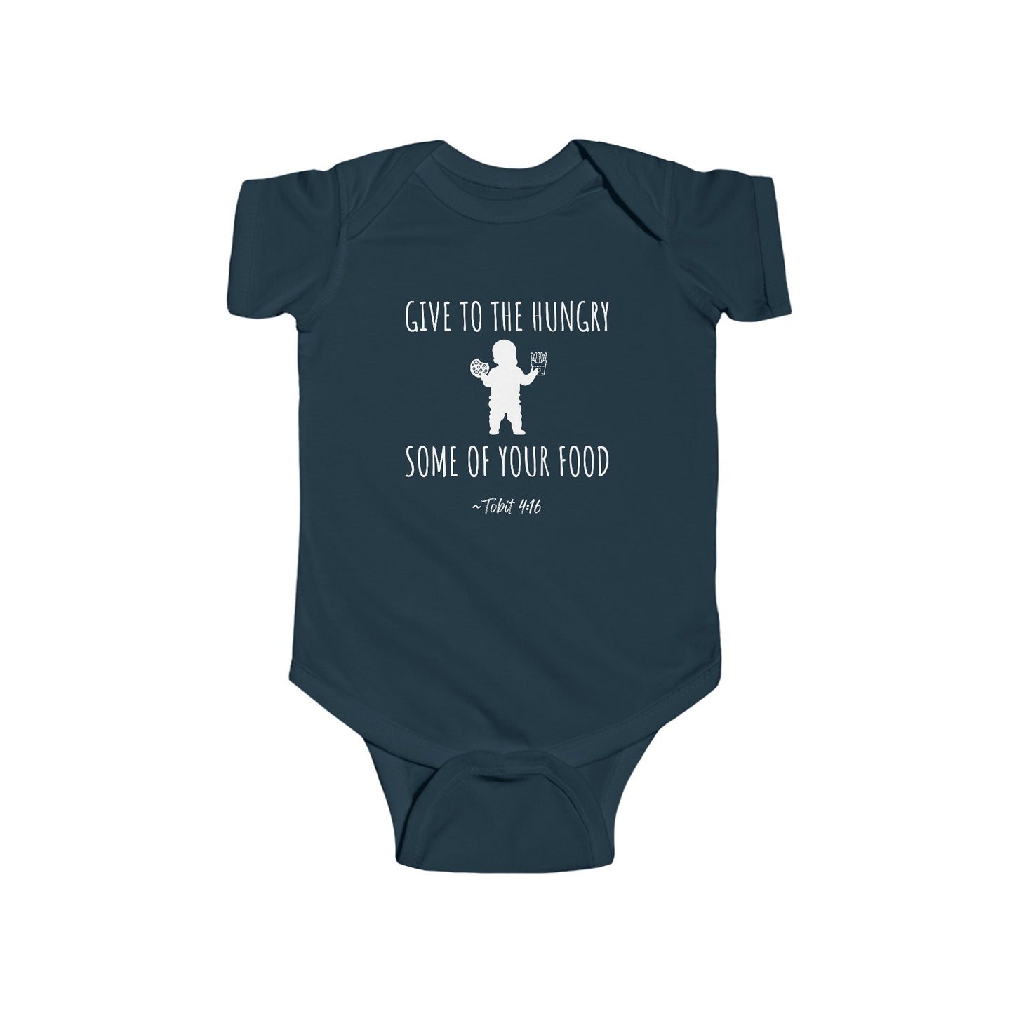 Give to the Hungry Some of Your Food | Boy & Girl Bodysuit
