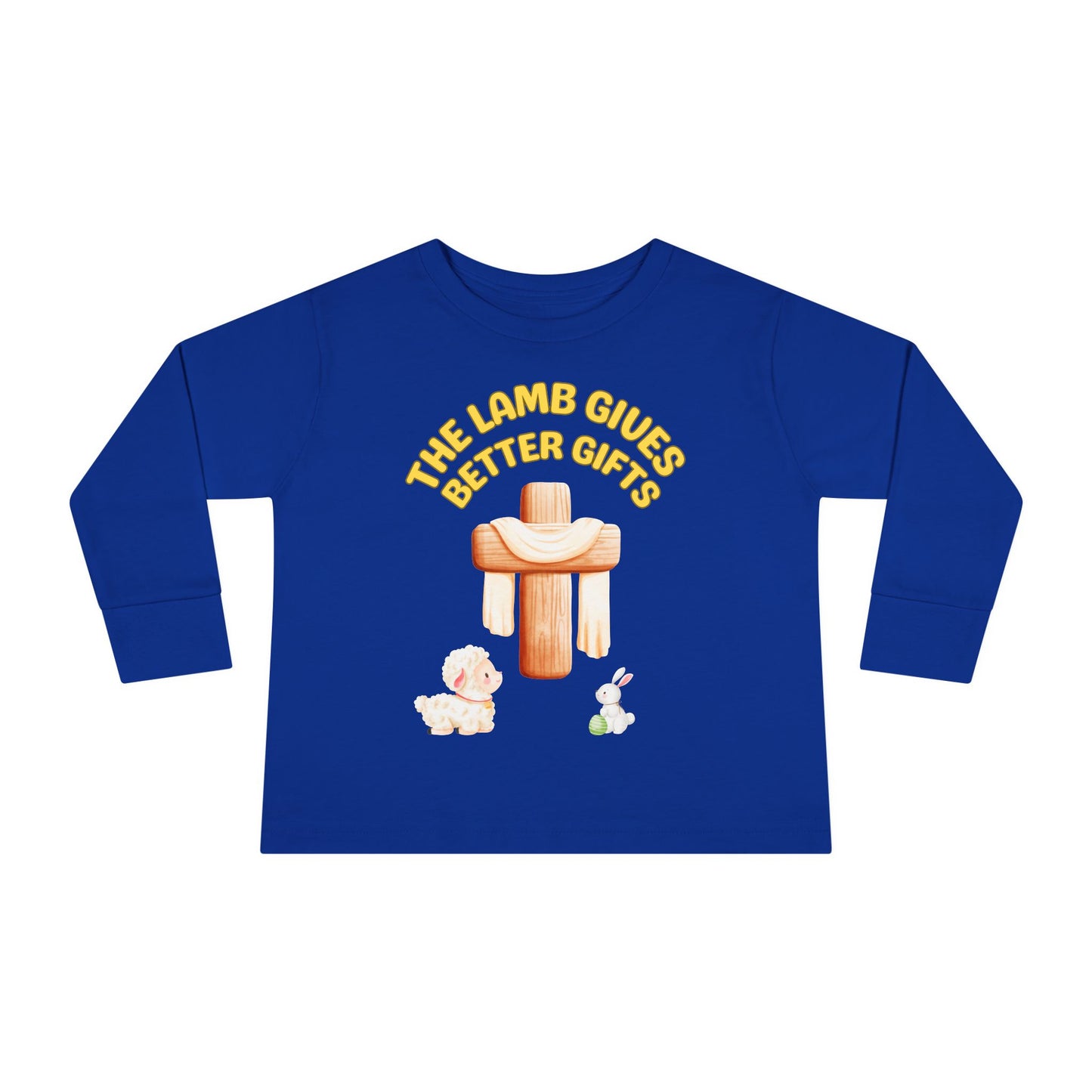Lamb Gives Better Gifts - Easter | Boy & Girl Toddler Long Sleeve T-Shirt