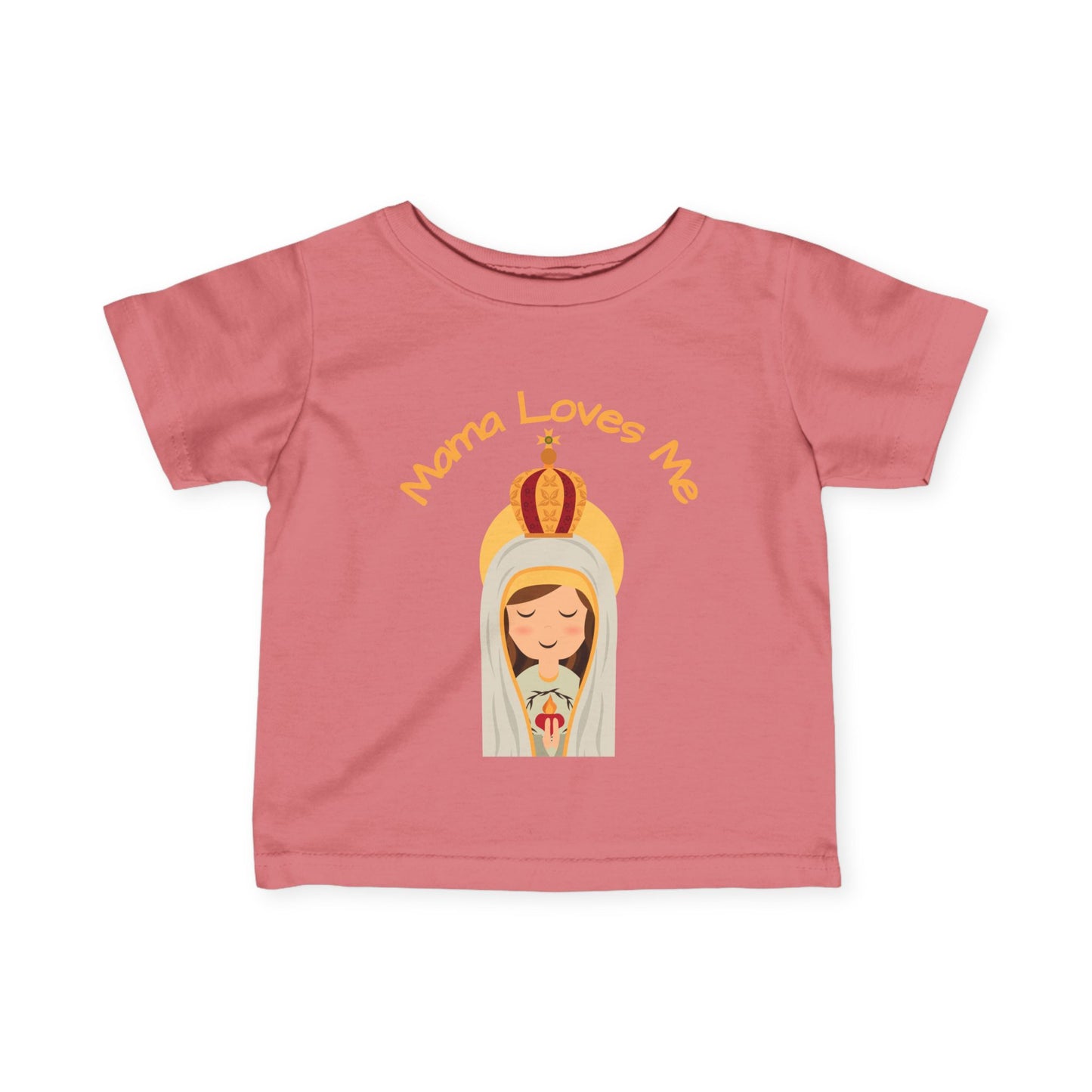 Mama Loves Me—Our Lady of Fatima | Baby Tee