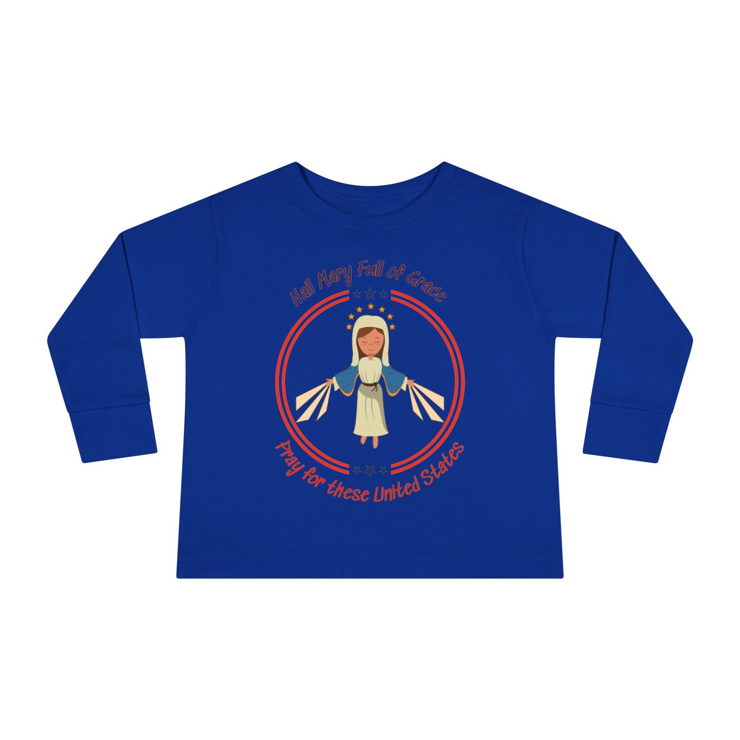 Immaculate Conception - Patroness of the USA | Boy & Girl Toddler Long Sleeve T-Shirt