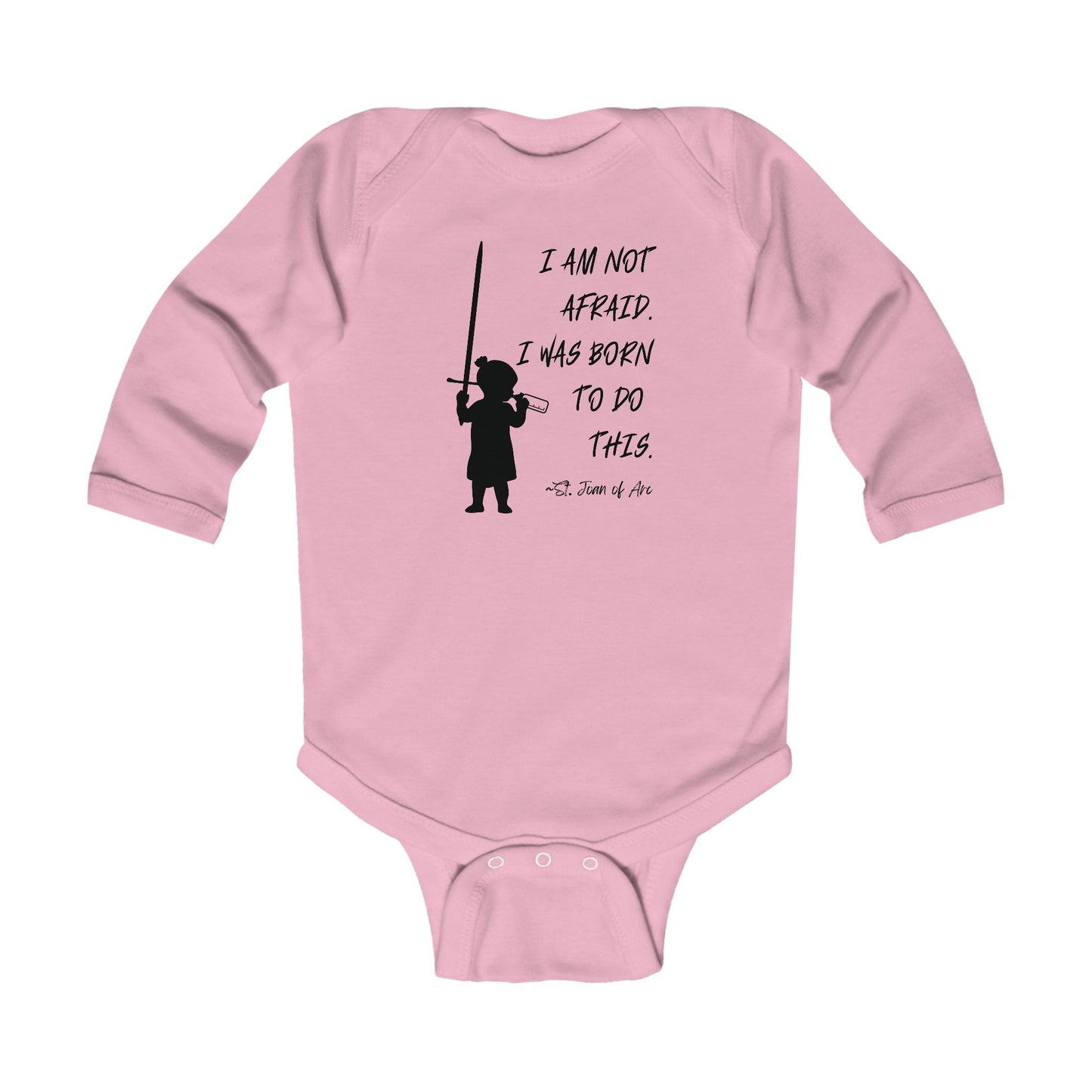 St. Joan of Arc | I Am Not Afraid | Boy & Girl Long Sleeve Bodysuit