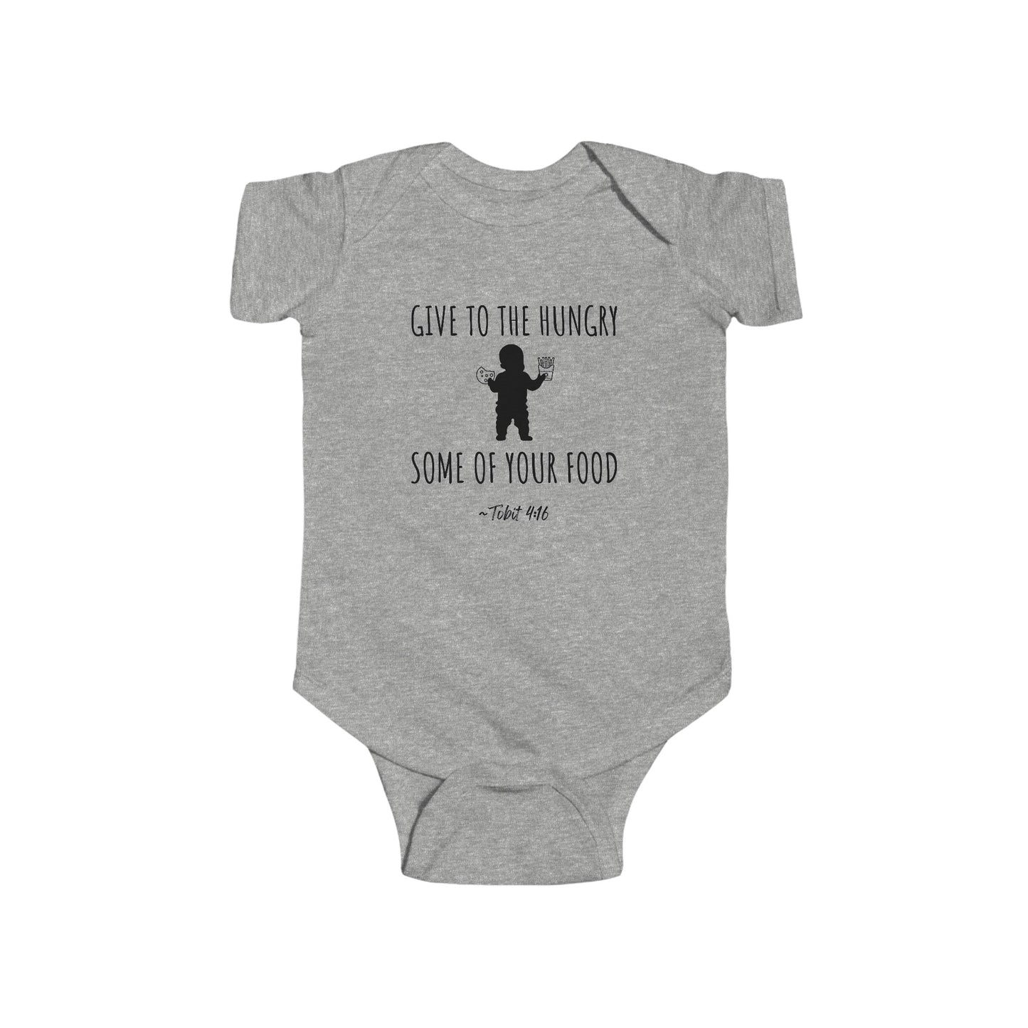 Give to the Hungry Some of Your Food | Boy & Girl Bodysuit