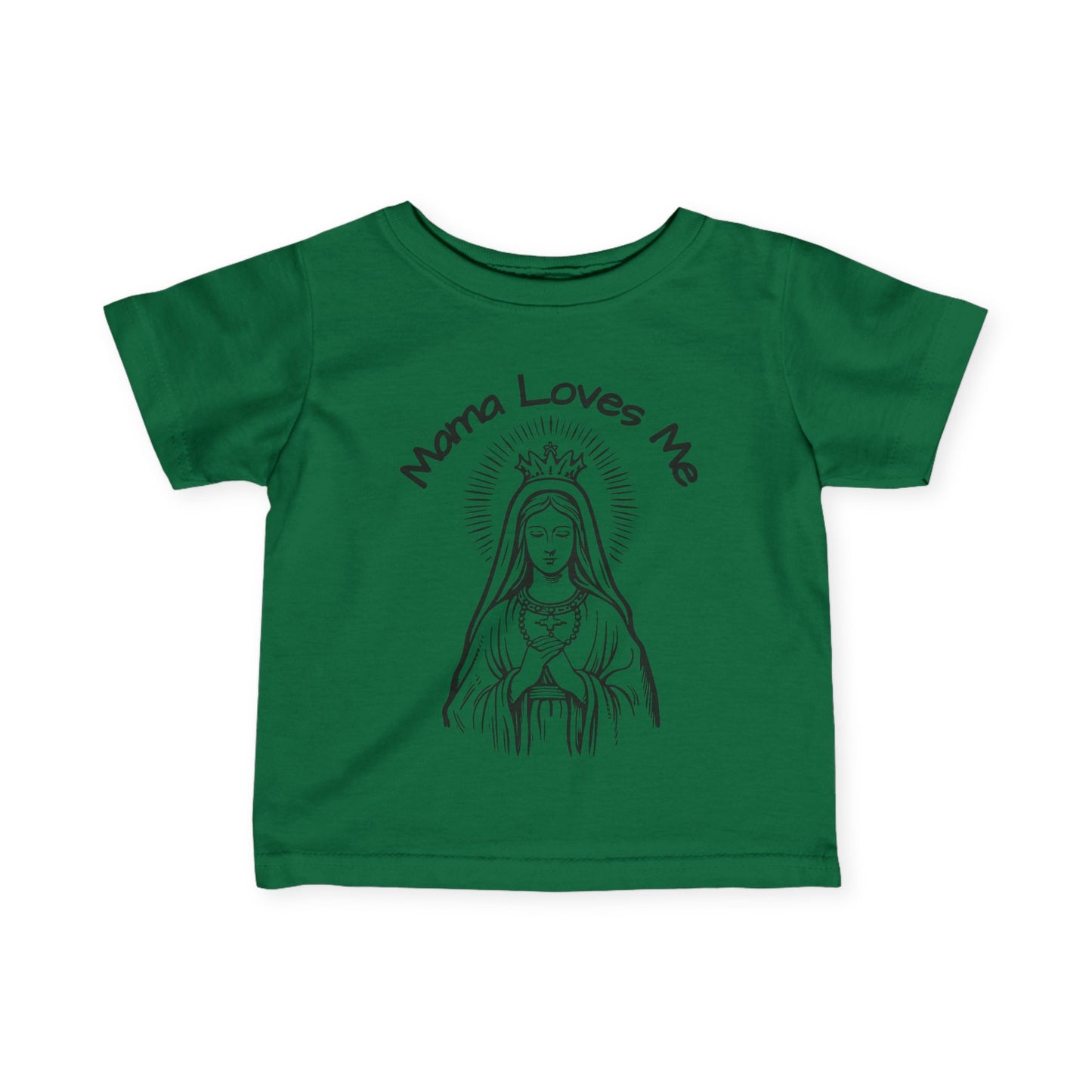 Mama Loves Me—Our Lady Queen of Heaven | Baby Tee