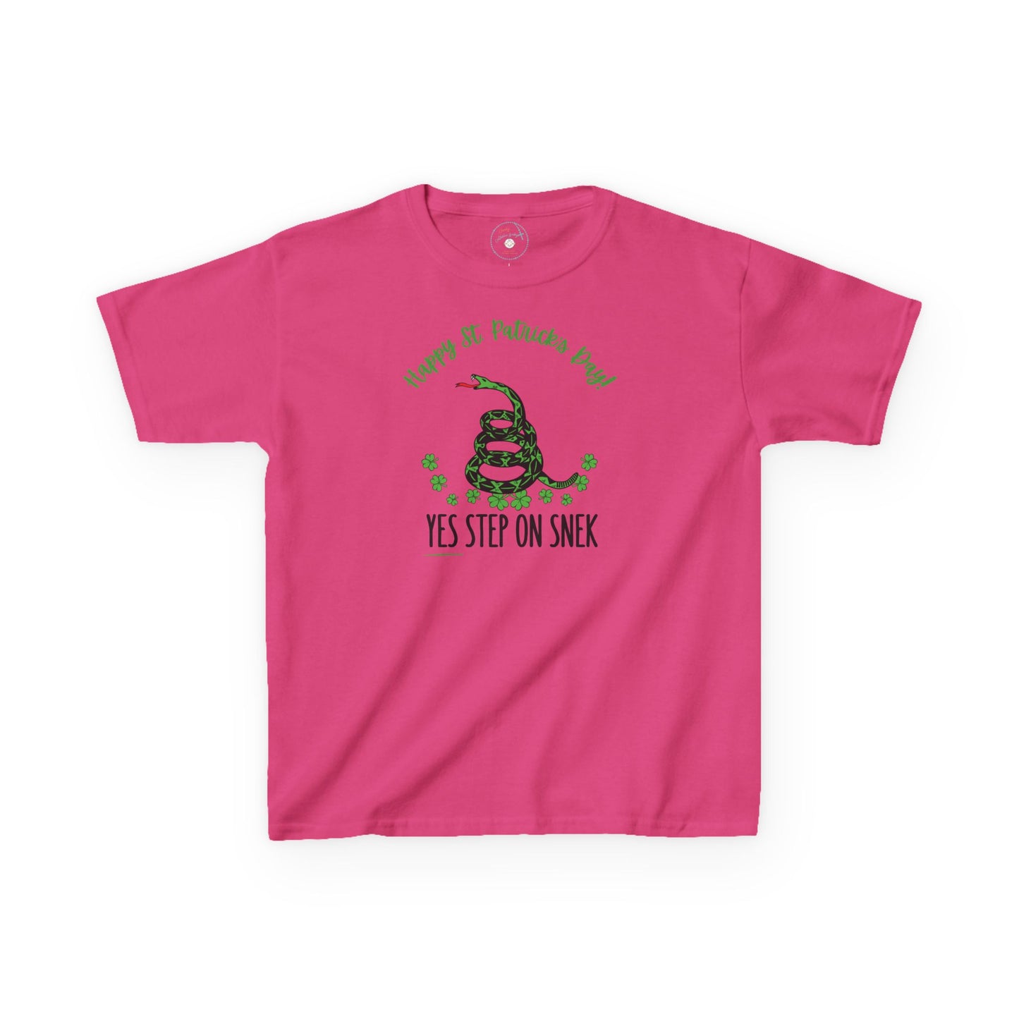 Yes Step on Snek - St. Patrick's Day | Big Kids Tee