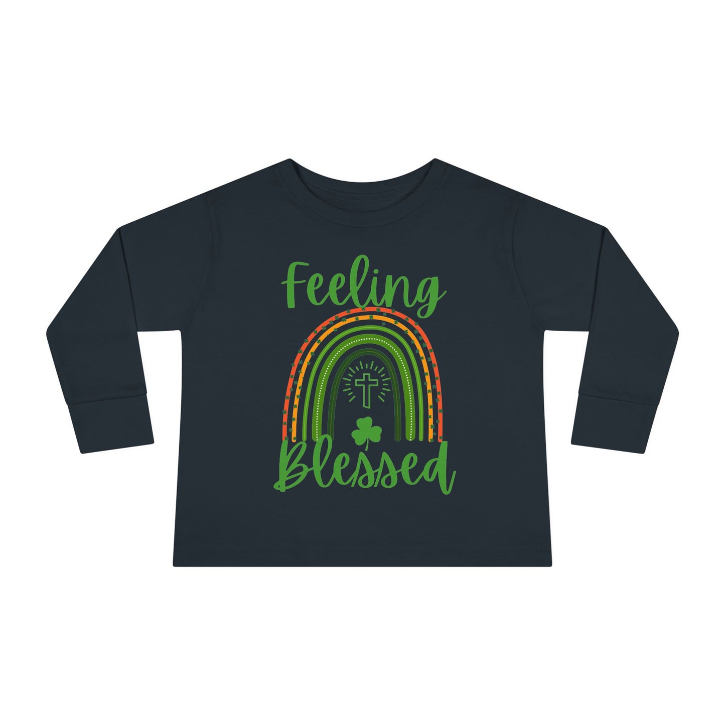 Feeling Blessed - St. Patrick's Day | Boy & Girl Toddler Long Sleeve T-Shirt