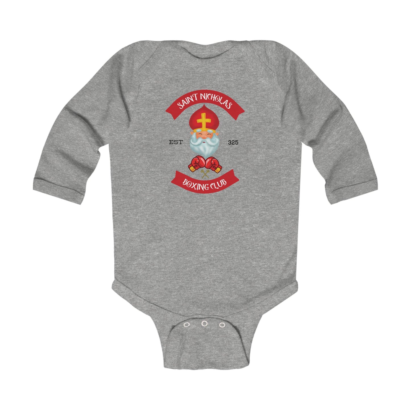 Saint Nicholas Boxing Club | Boy & Girl Long Sleeve Bodysuit