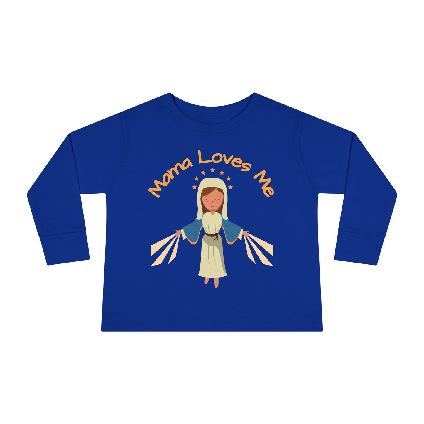 Mama Loves Me—Immaculate Conception | Boy & Girl Toddler Long Sleeve T-Shirt