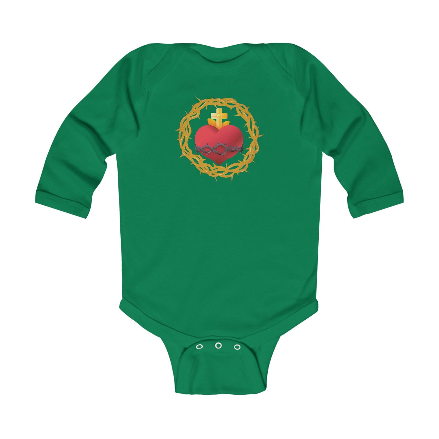 Sacred Heart of Jesus | Boy & Girl Long Sleeve Bodysuit