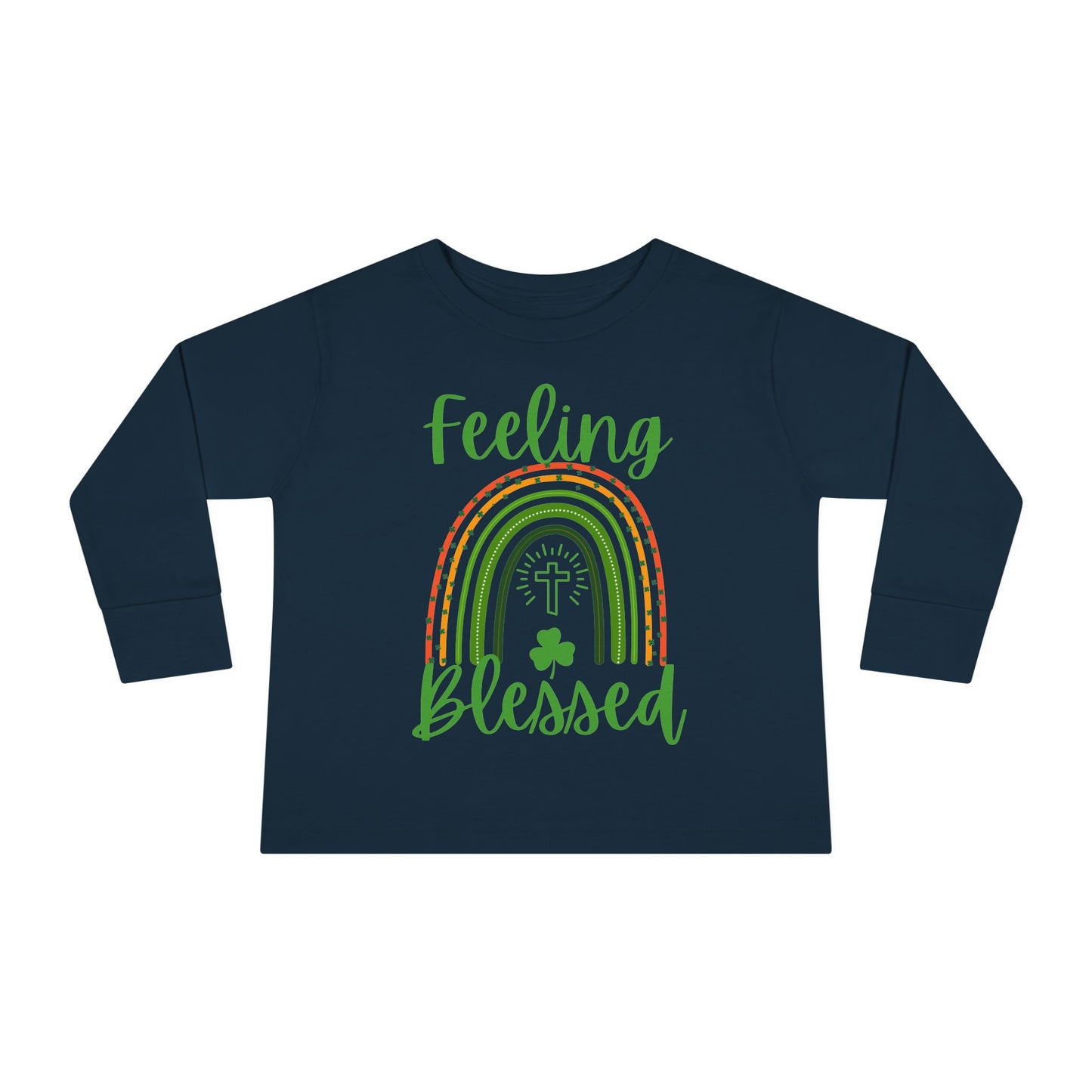Feeling Blessed - St. Patrick's Day | Boy & Girl Toddler Long Sleeve T-Shirt