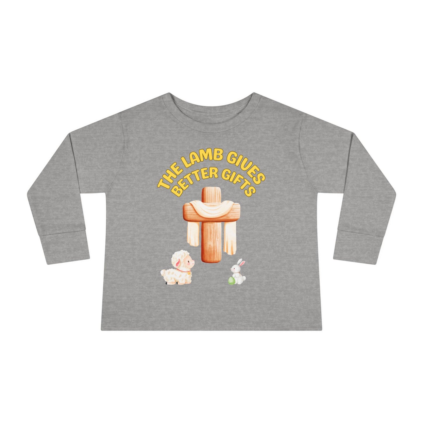 Lamb Gives Better Gifts - Easter | Boy & Girl Toddler Long Sleeve T-Shirt