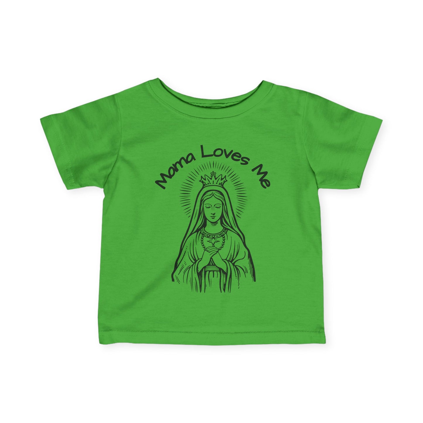 Mama Loves Me—Our Lady Queen of Heaven | Baby Tee