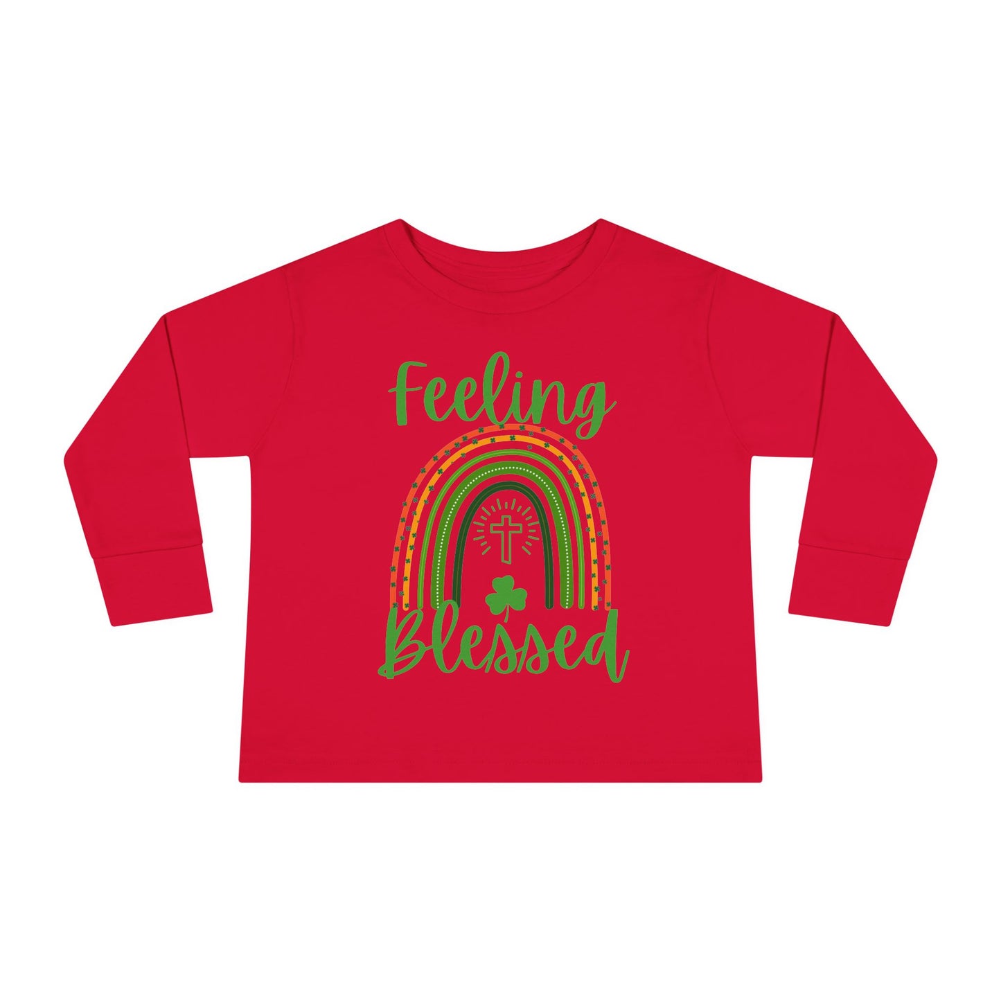 Feeling Blessed - St. Patrick's Day | Boy & Girl Toddler Long Sleeve T-Shirt