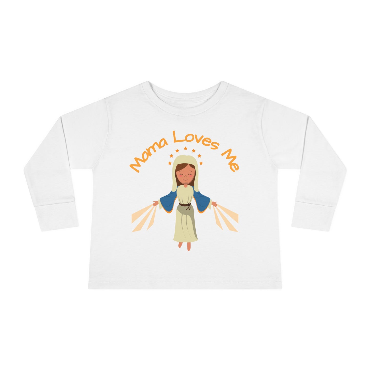 Mama Loves Me—Immaculate Conception | Boy & Girl Toddler Long Sleeve T-Shirt