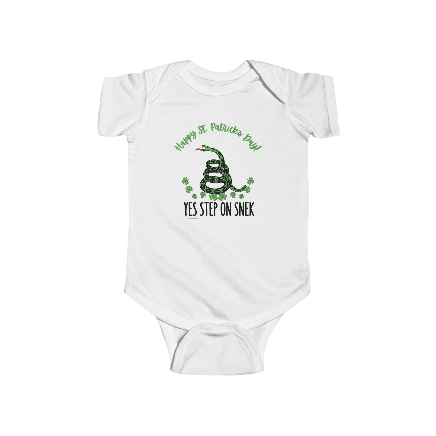 Yes Step on Snek - St. Patrick's Day | Boy & Girl Bodysuit