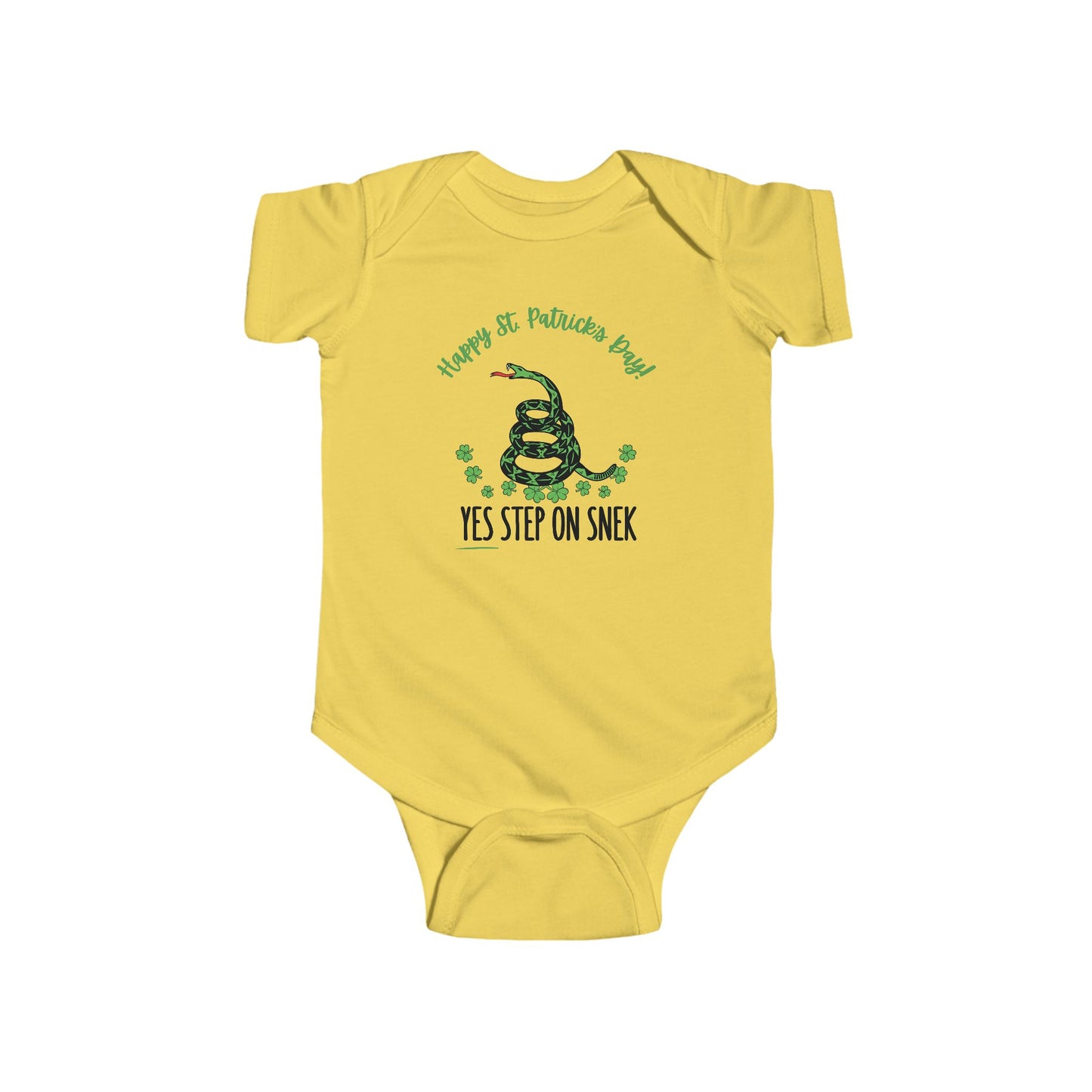 Yes Step on Snek - St. Patrick's Day | Boy & Girl Bodysuit