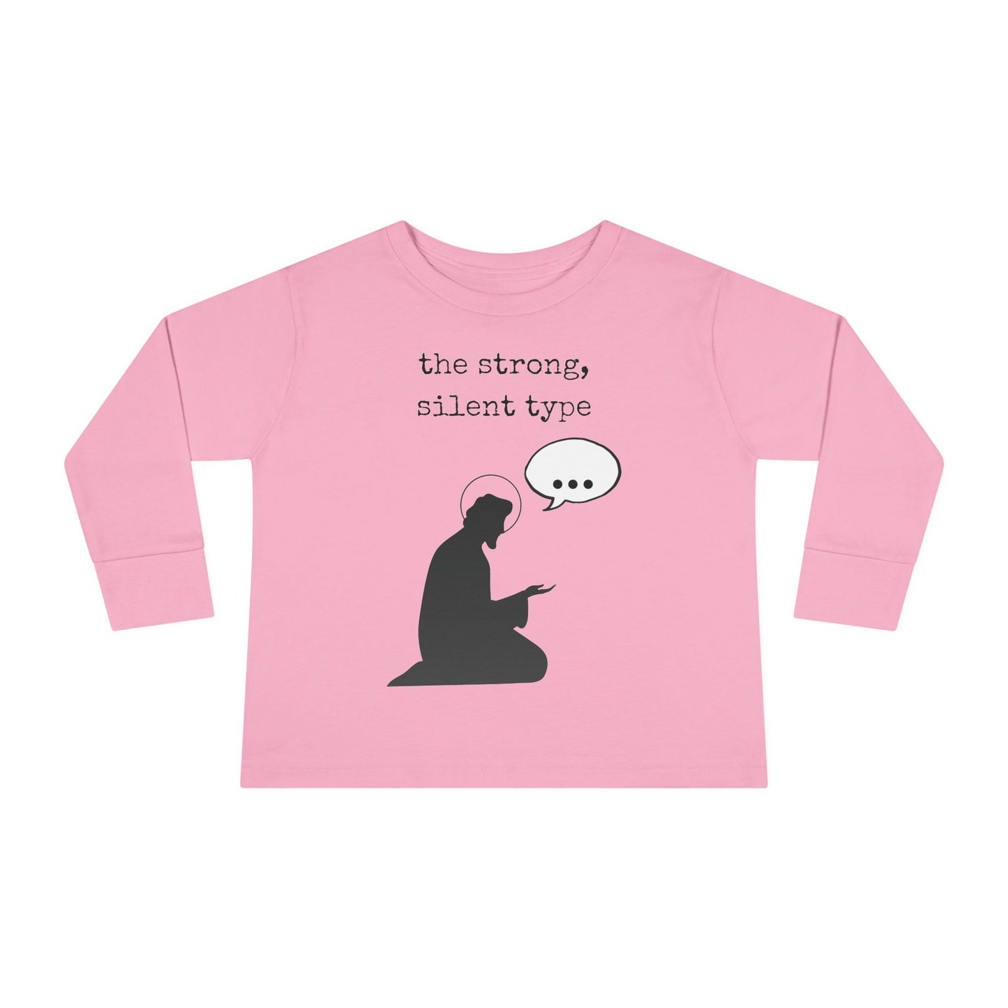 St. Joseph - Strong Silent Type | Boy & Girl Toddler Long Sleeve T-Shirt